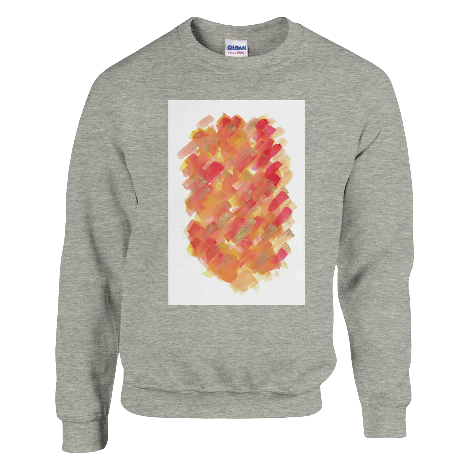 Sweatshirt Unisexe Classique Sunset Ember – Impression Artistique Multicolore - Laure Leprince - Artiste Peintre