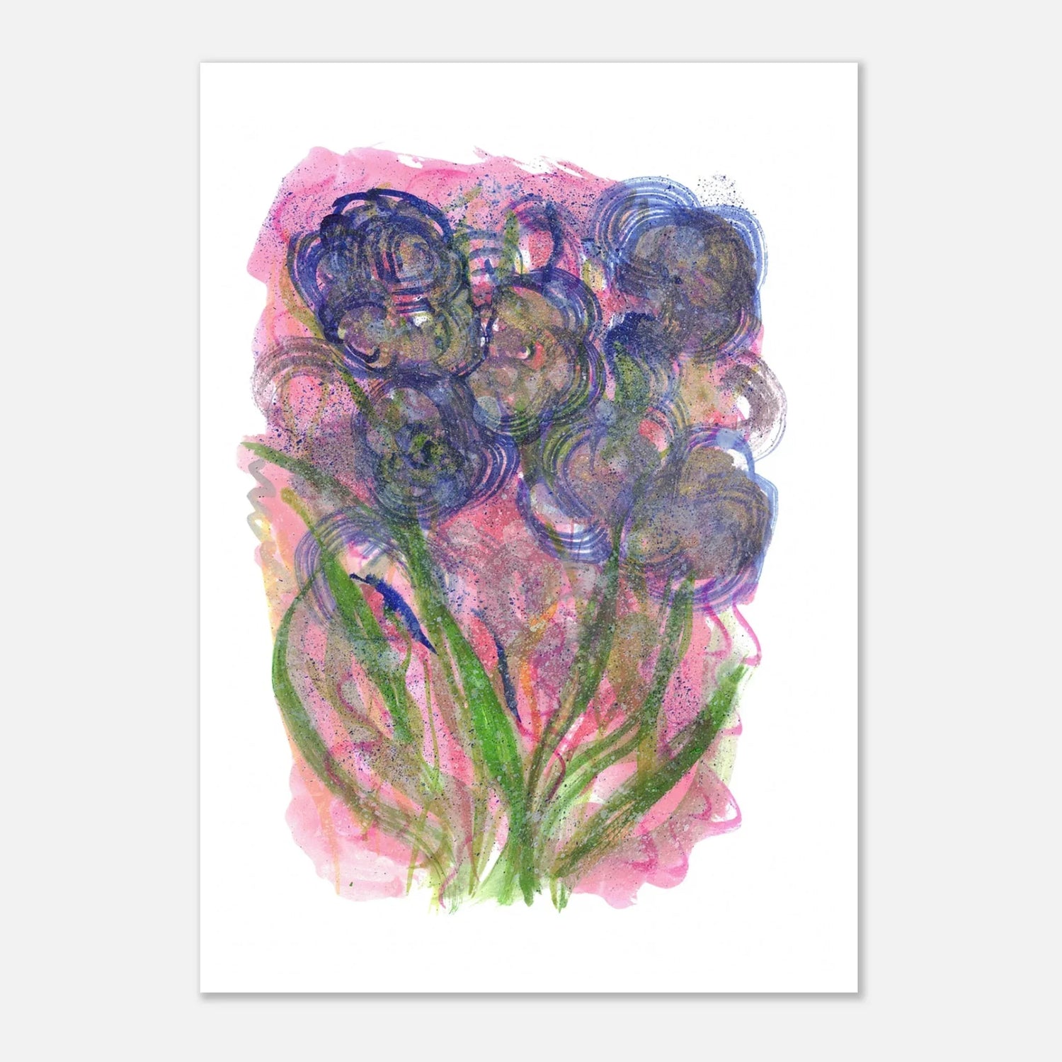 Affiche premium sur papier mat Bloom Vortex Art mural de qualité supérieure - Laure Leprince - Artiste Peintre