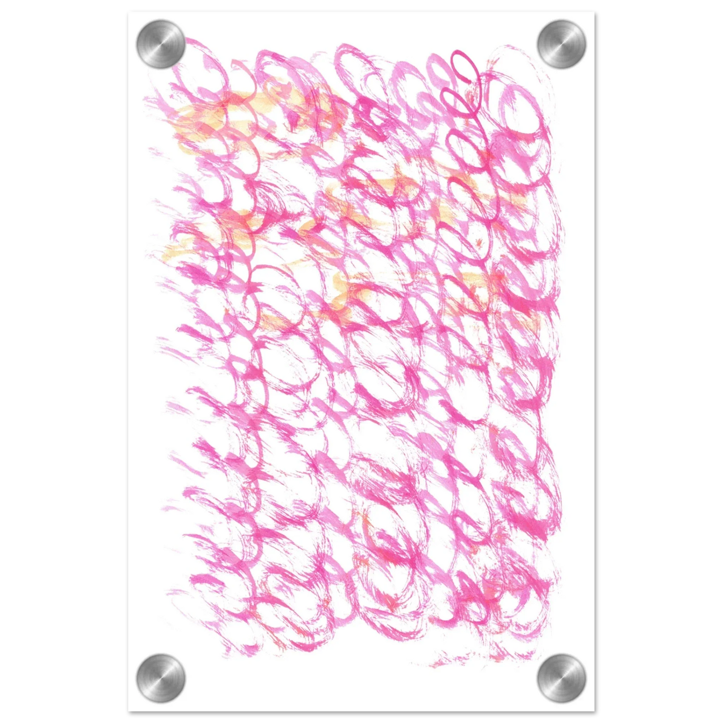 Impression sur acrylique brillante Pink Waves | Art contemporain par Laure Leprince - Laure Leprince - Artiste Peintre