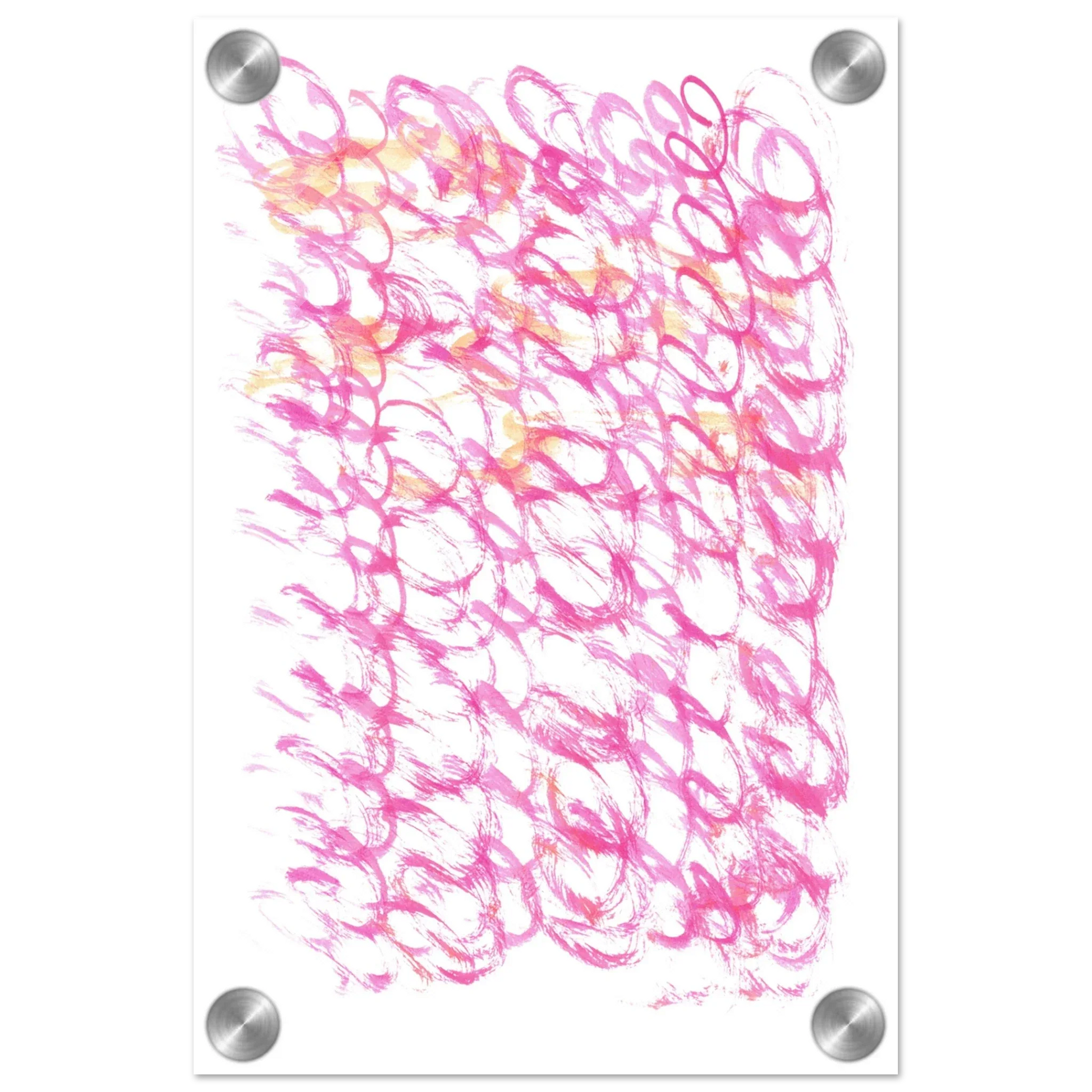 Impression sur acrylique brillante Pink Waves | Art contemporain par Laure Leprince - Laure Leprince - Artiste Peintre