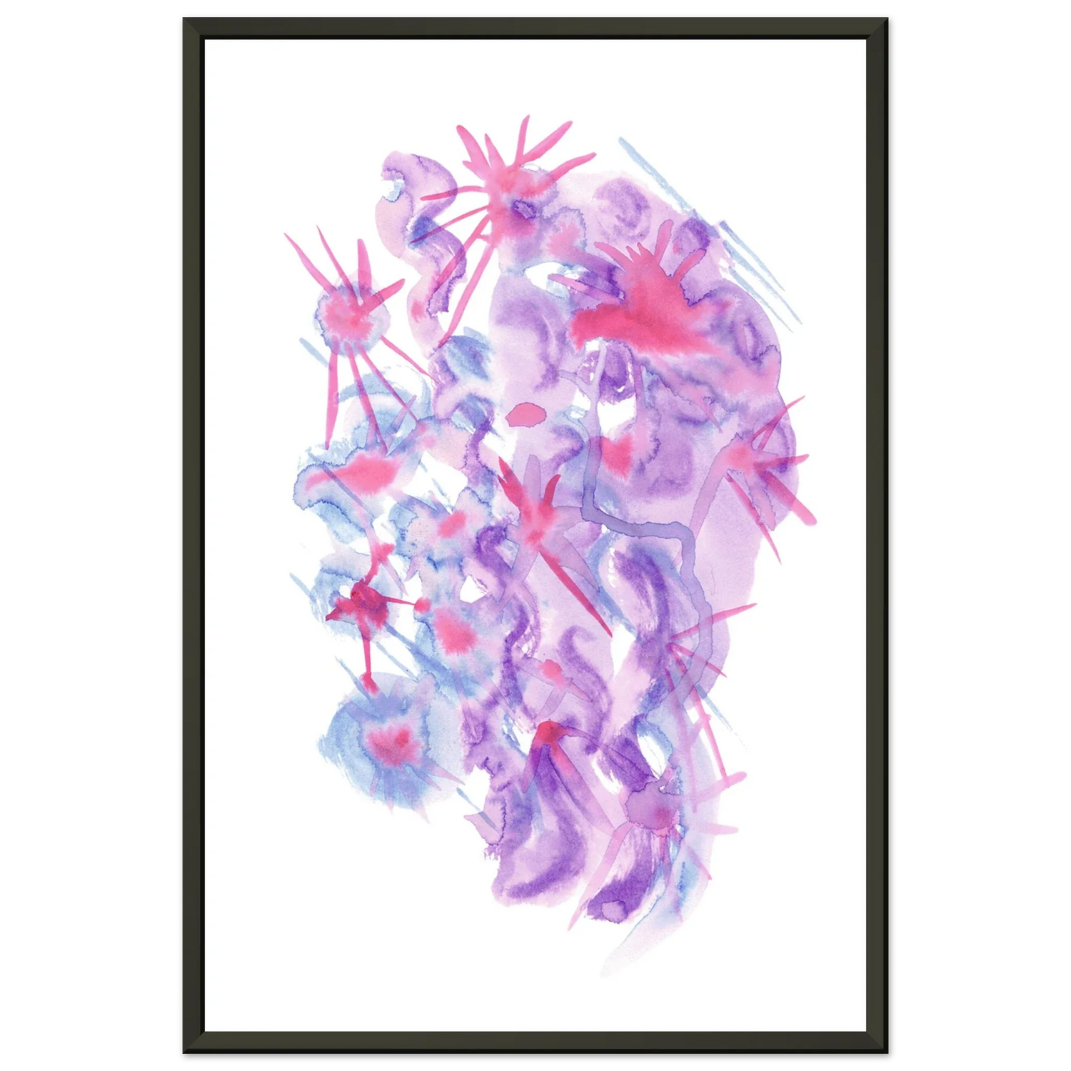 Classic Semi-Glossy Paper Metal Framed Poste Nebuleuse Pourpre - Laure Leprince - Artiste Peintre