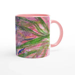 Mug 11oz - 325 ml - Ceramic Mug with Color Inside Bloom Vortex - Laure Leprince - Artiste Peintre