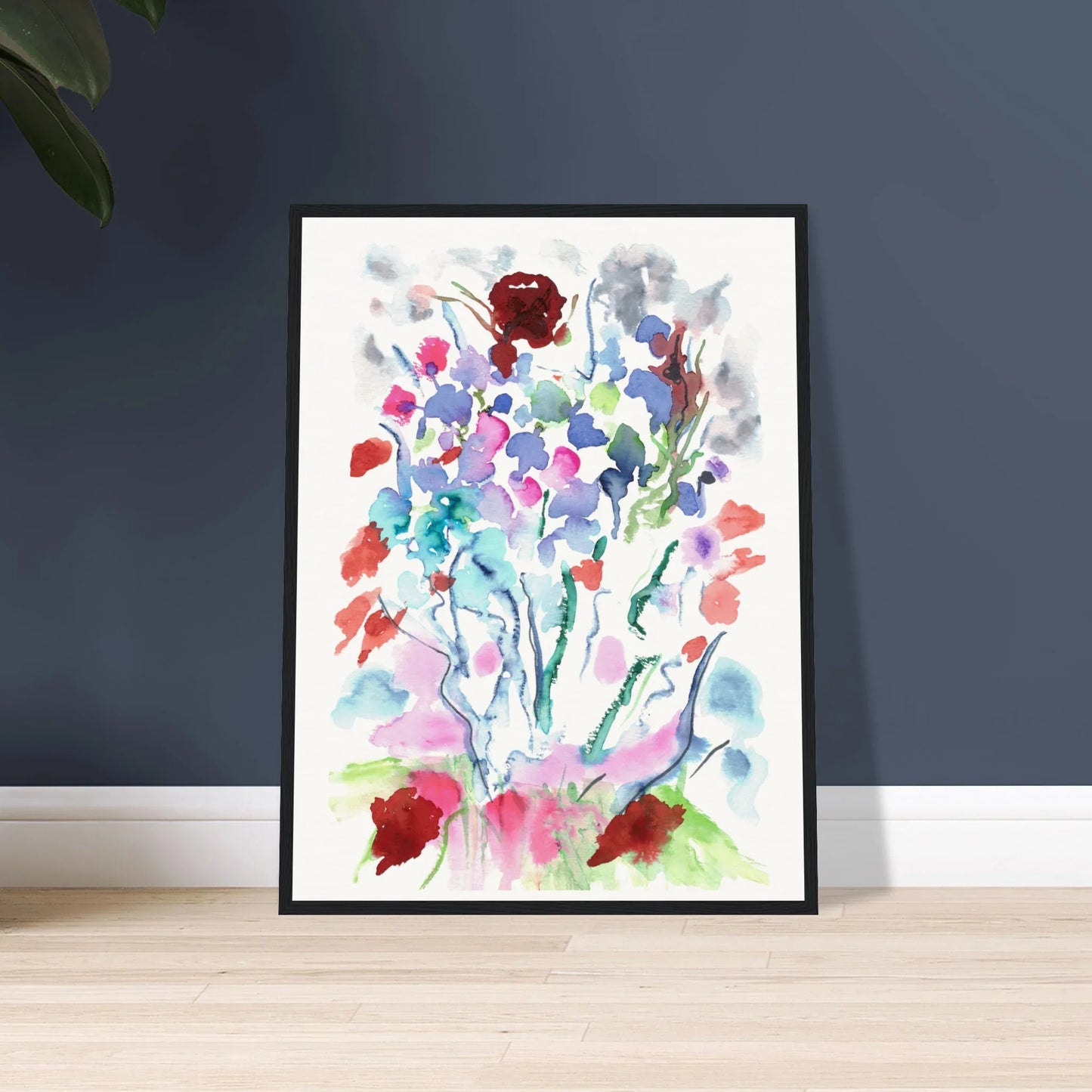 Museum-Quality Matte Paper Wooden Framed Poster FLORAL - Laure Leprince - Artiste Peintre