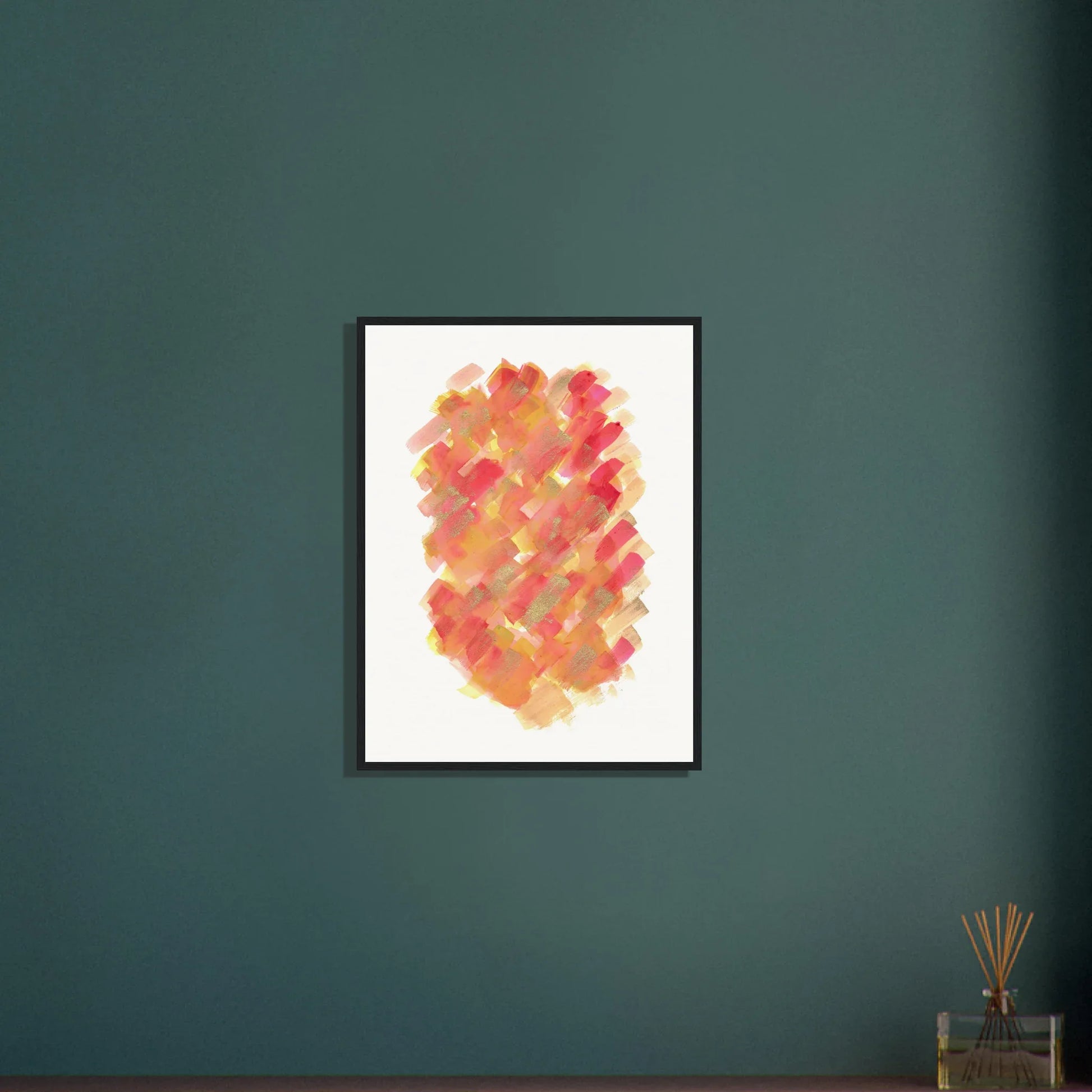 Affiche Encadrée Museum-Quality Matte Paper Wooden Framed Poste Sunset Ember - Laure Leprince - Artiste Peintre