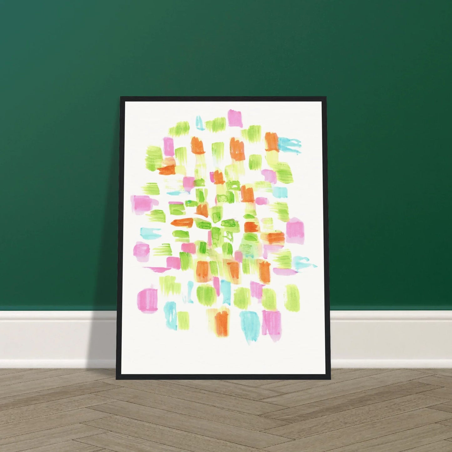 Affiche Encadrée Museum-Quality Matte Paper Wooden Framed Poste Pastel Mosaïc - Laure Leprince - Artiste Peintre