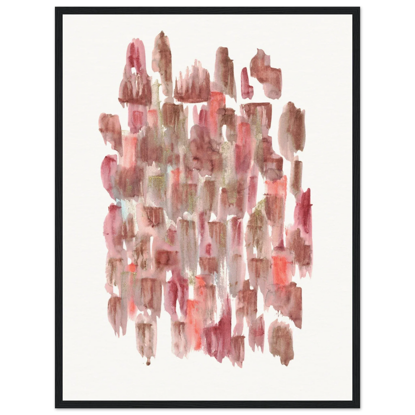 Affiche Encadrée Museum-Quality Matte Paper Wooden Framed Terracotta Waves - Laure Leprince - Artiste Peintre