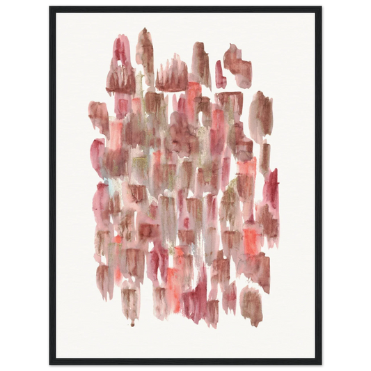 Affiche Encadrée Museum-Quality Matte Paper Wooden Framed Terracotta Waves - Laure Leprince - Artiste Peintre