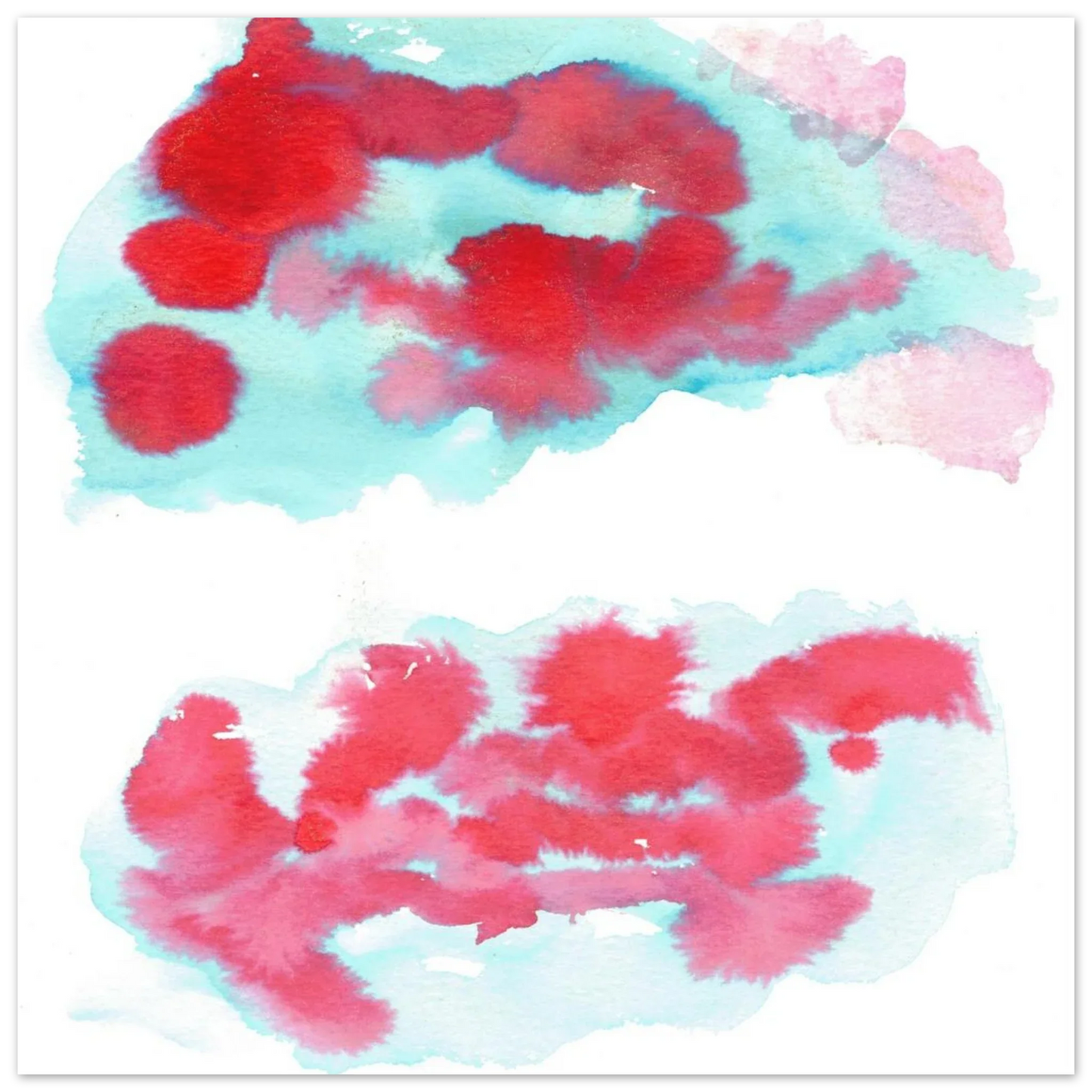 Premium Matte Paper Poster Aquarelle Originale RDJ3-7 - Laure Leprince - Artiste Peintre