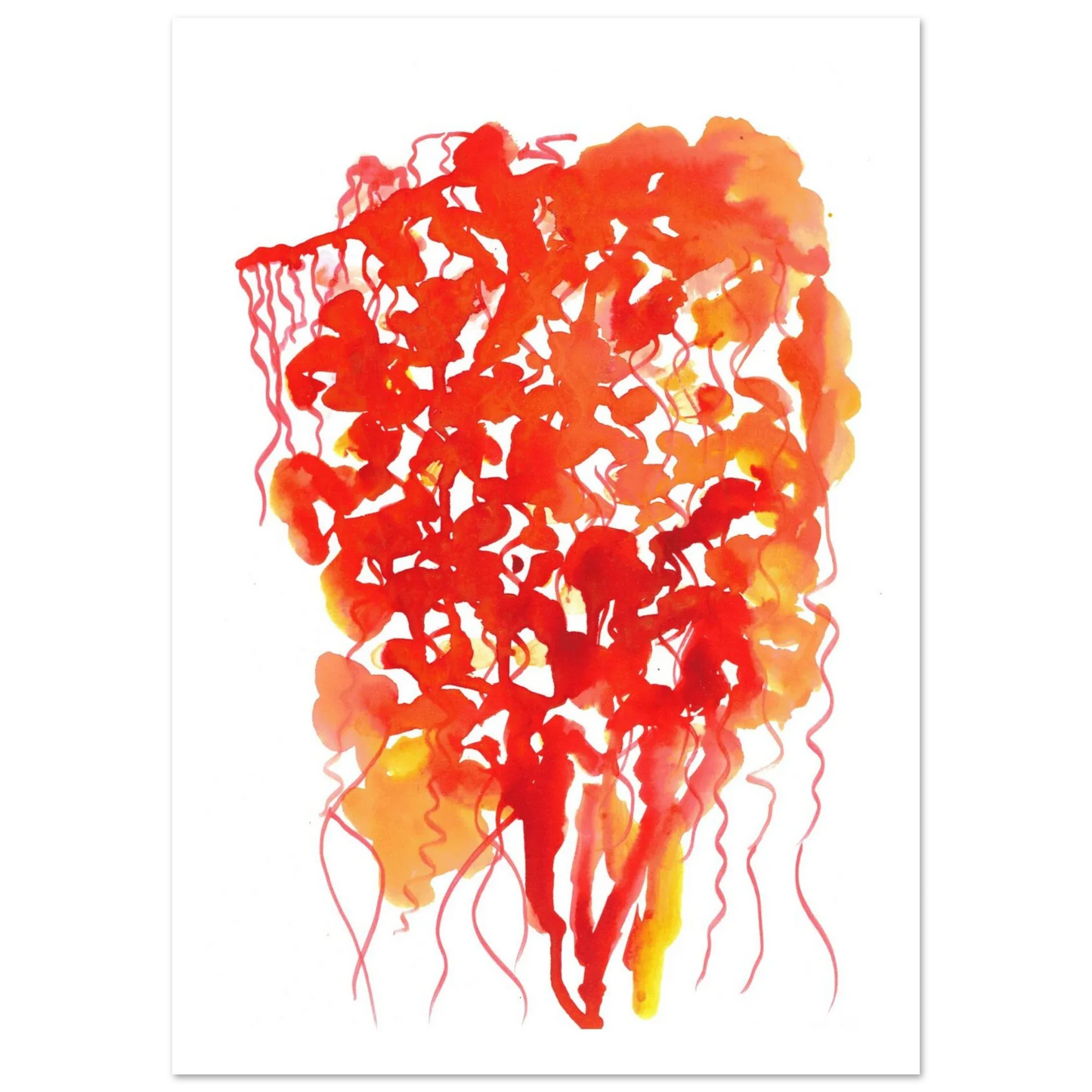 Premium Matte Paper Poster Aquarelle Originale RDJ3-13 - Laure Leprince - Artiste Peintre