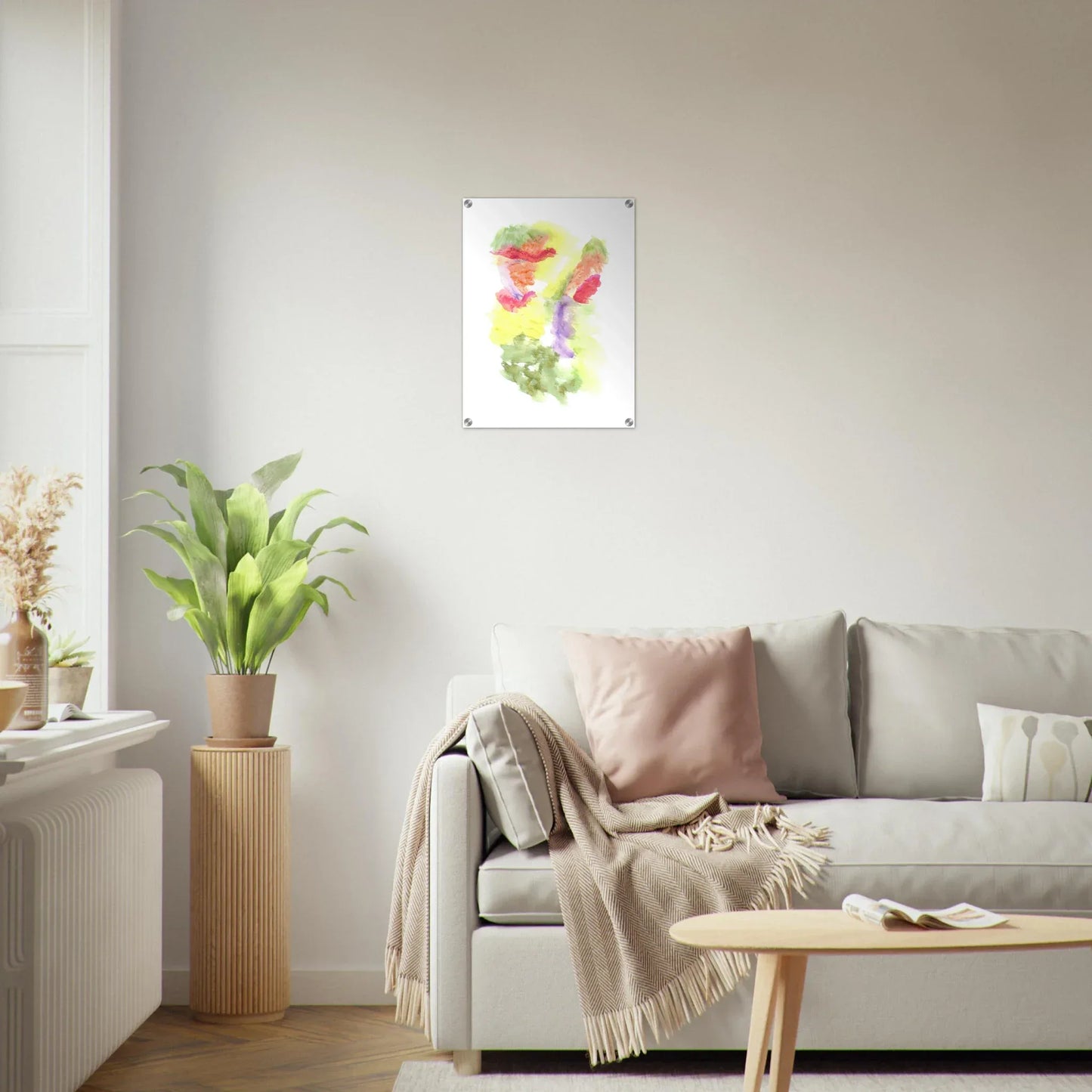 Impression sur acrylique brillante Eclosion Chromatique | Art contemporain par Laure Leprince - Laure Leprince - Artiste Peintre