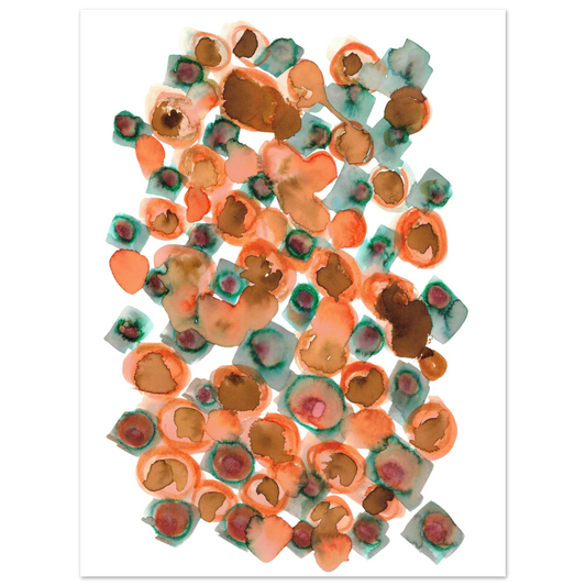 Affiche premium sur papier mat Constellation D'ambre – Art mural de qualité supérieure - Laure Leprince - Artiste Peintre