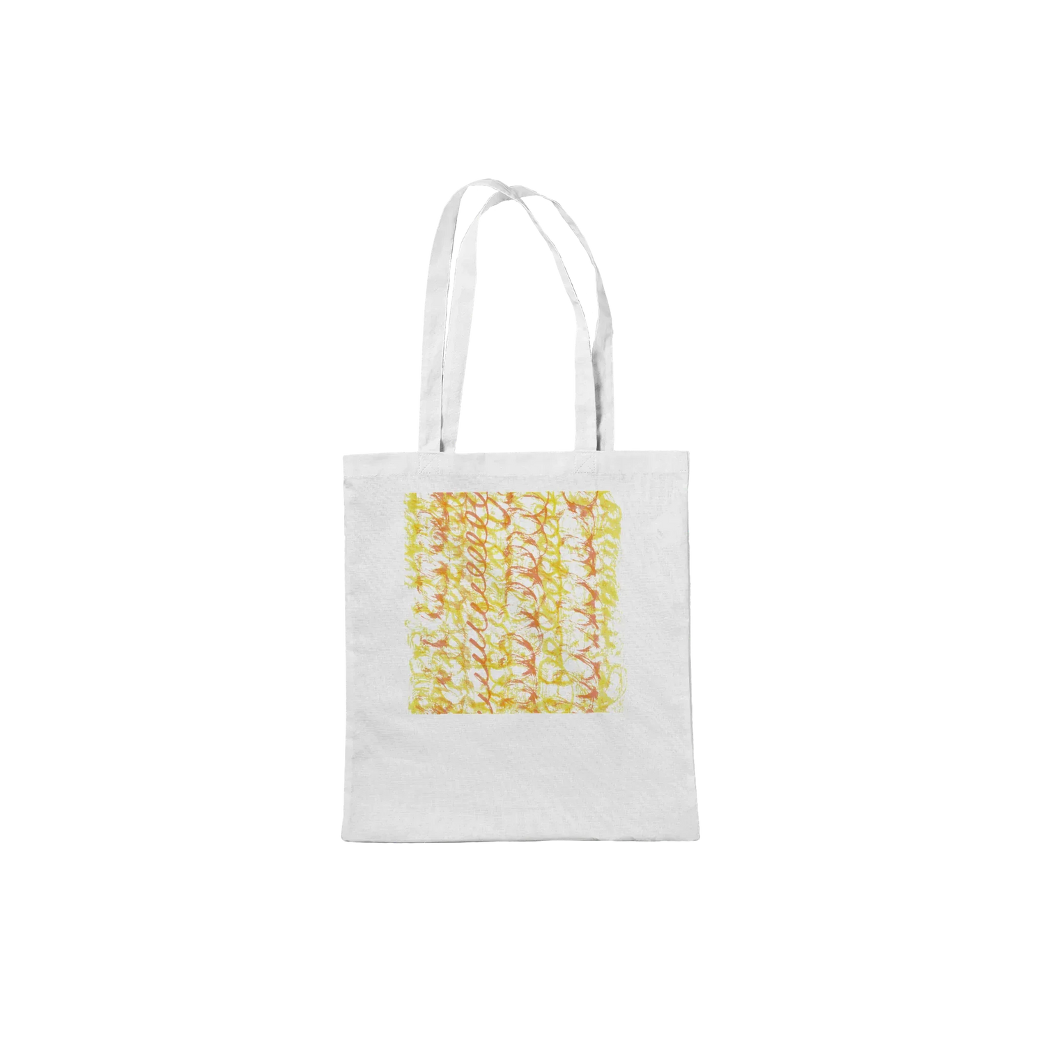 Cabas Impression Art - Yellow Waves - Laure Leprince - Artiste Peintre