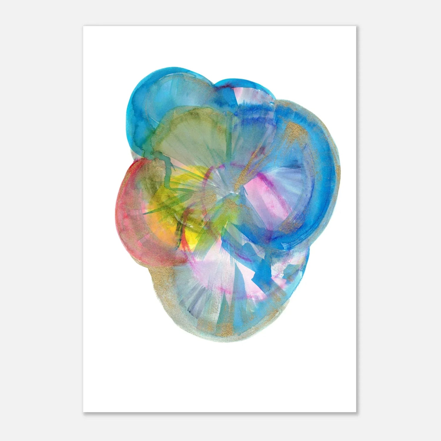 Affiche premium sur papier mat Crystal Bloom – Art mural de qualité supérieure - Laure Leprince - Artiste Peintre