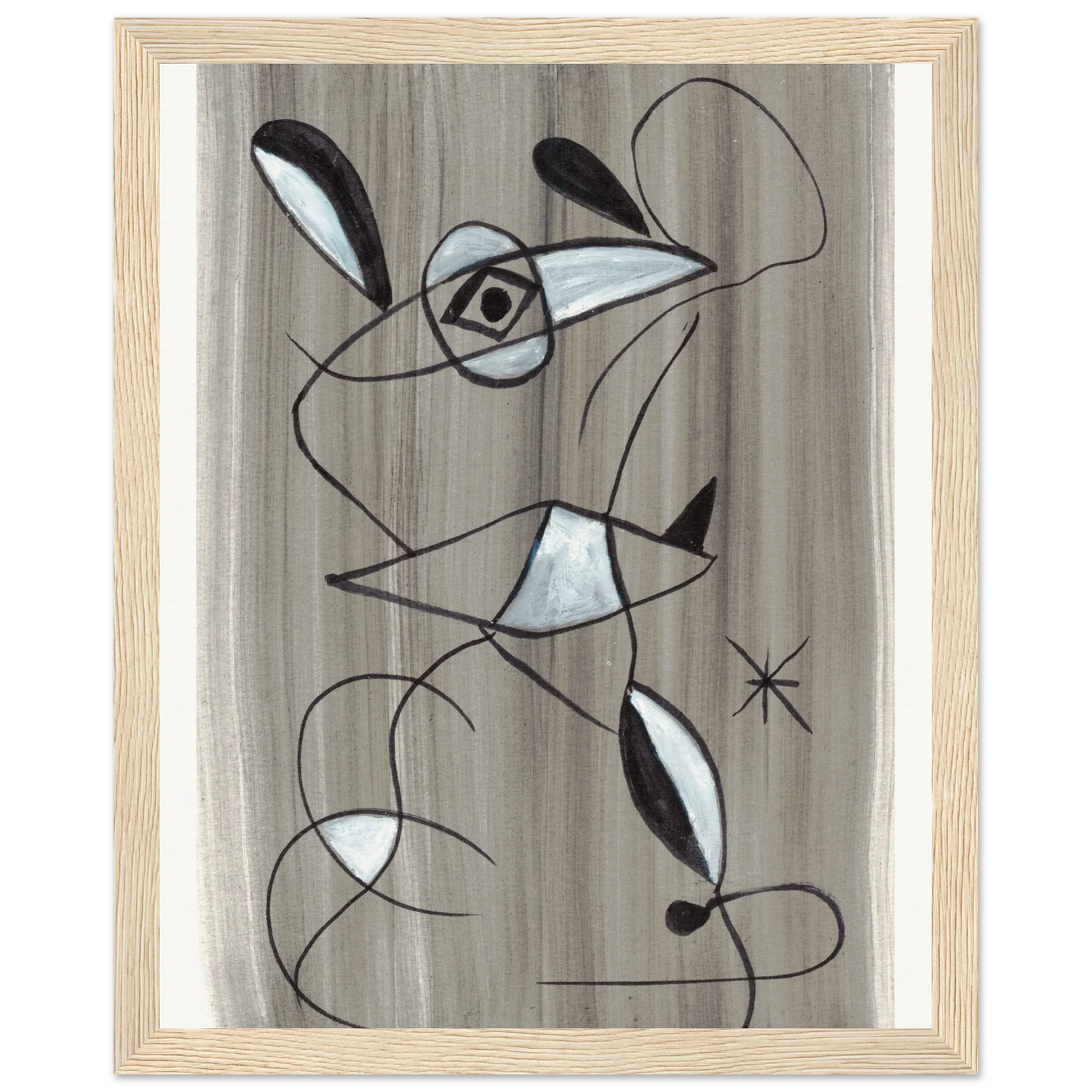 Affiche encadrée bois | Papier mat qualité musée | Aquarelle originale Laure Leprince - Laure Leprince - Artiste Peintre