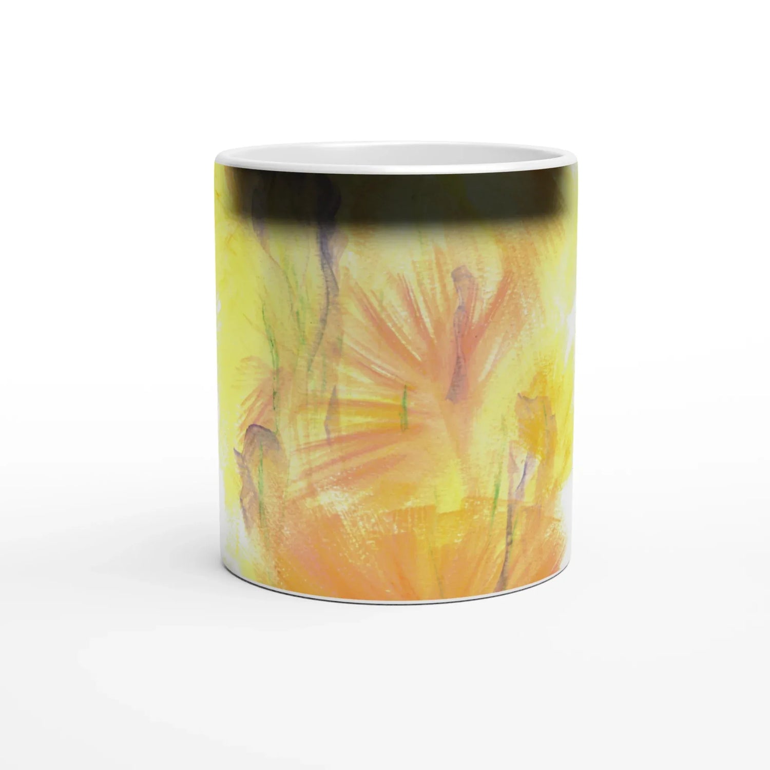 Mug magique en céramique 325 ml – Révèlez votre motif à la chaleur Sun Whisper - Laure Leprince - Artiste Peintre