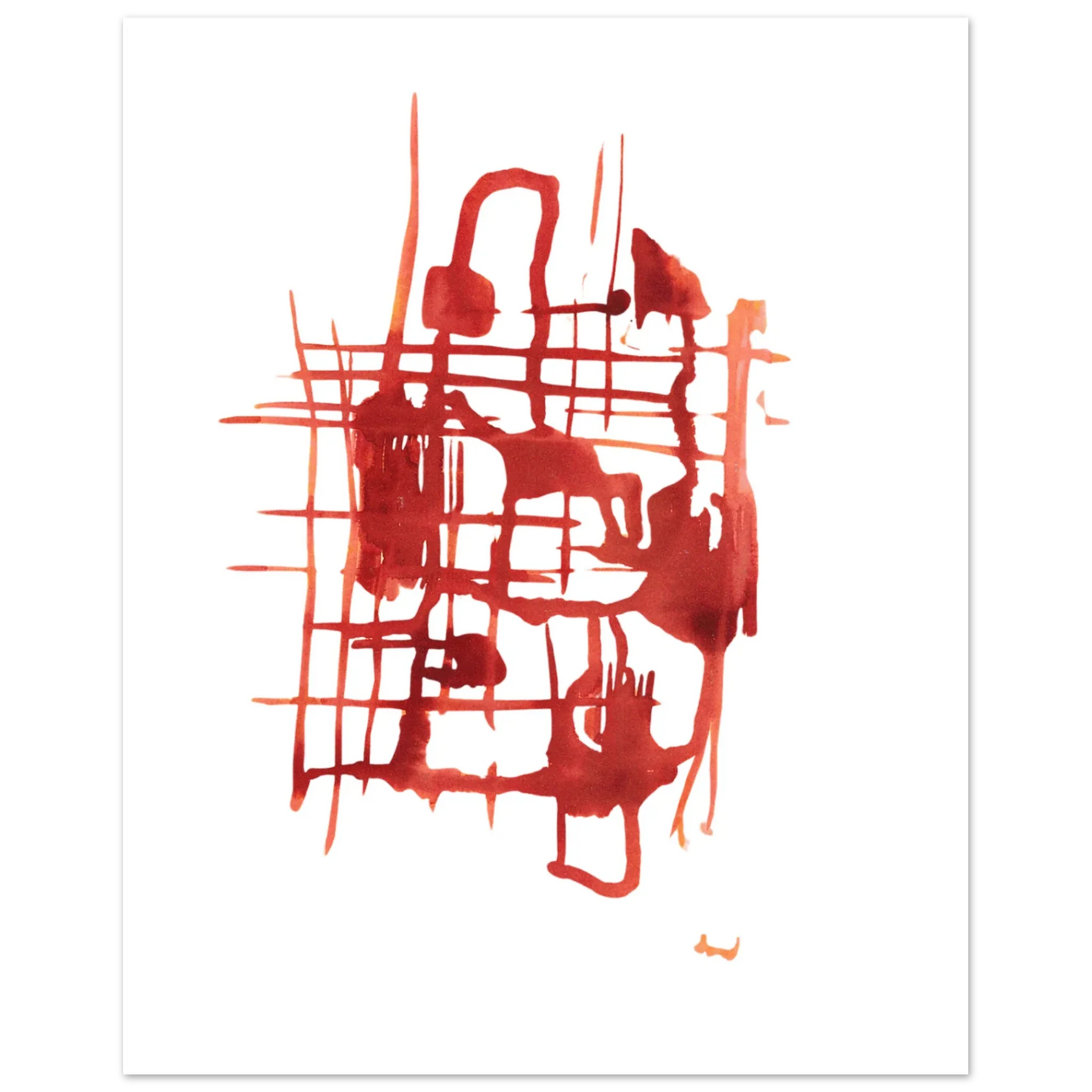 Affiche Encadrée Museum-Quality Matte Paper Wooden Framed Solar Frame - Laure Leprince - Artiste Peintre