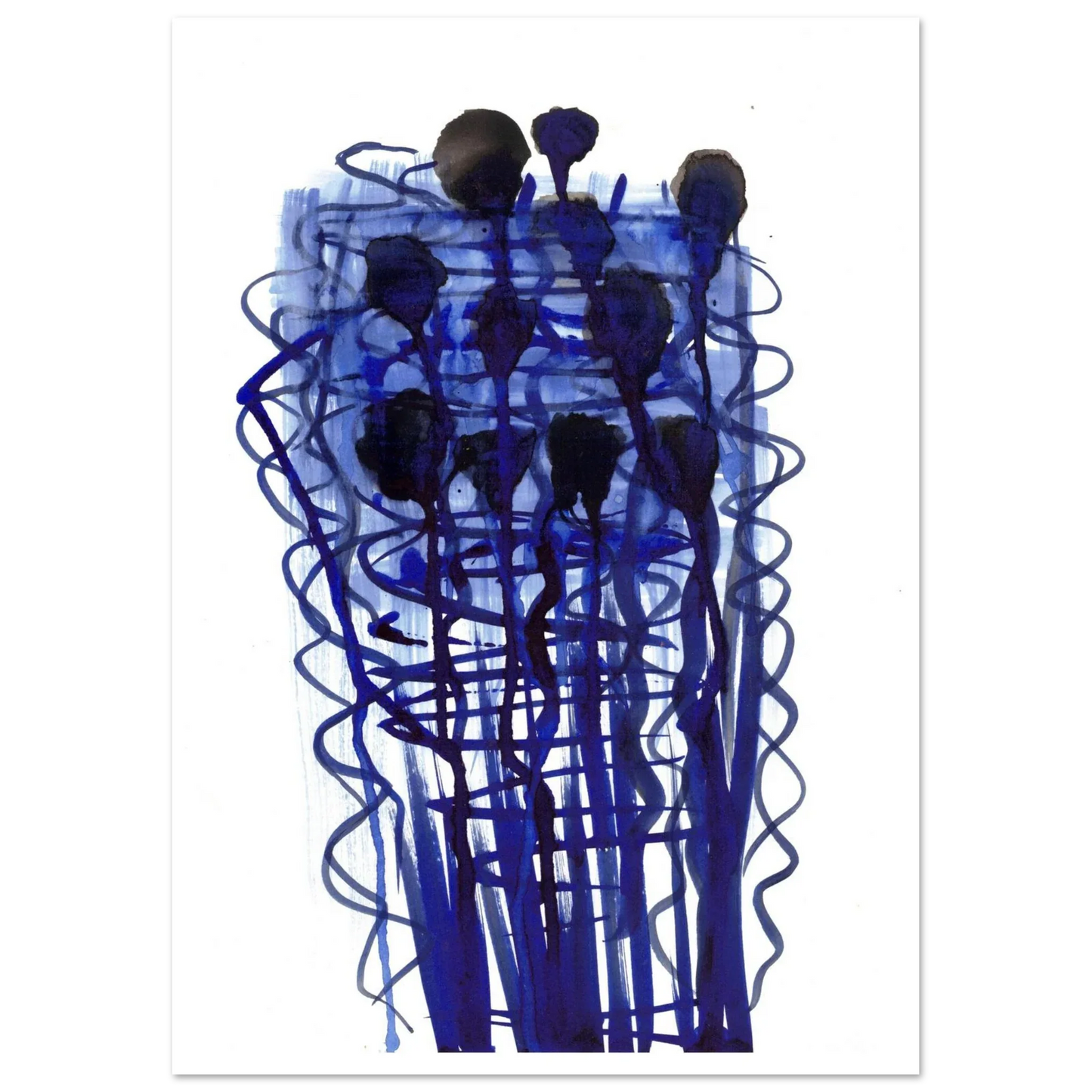 Premium Matte Paper Poster Aquarelle Originale RDJ3-14 - Laure Leprince - Artiste Peintre