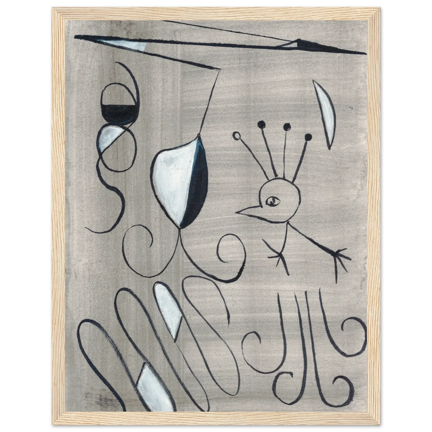 Affiche encadrée bois | Papier mat qualité musée | Aquarelle originale Laure Leprince - Laure Leprince - Artiste Peintre