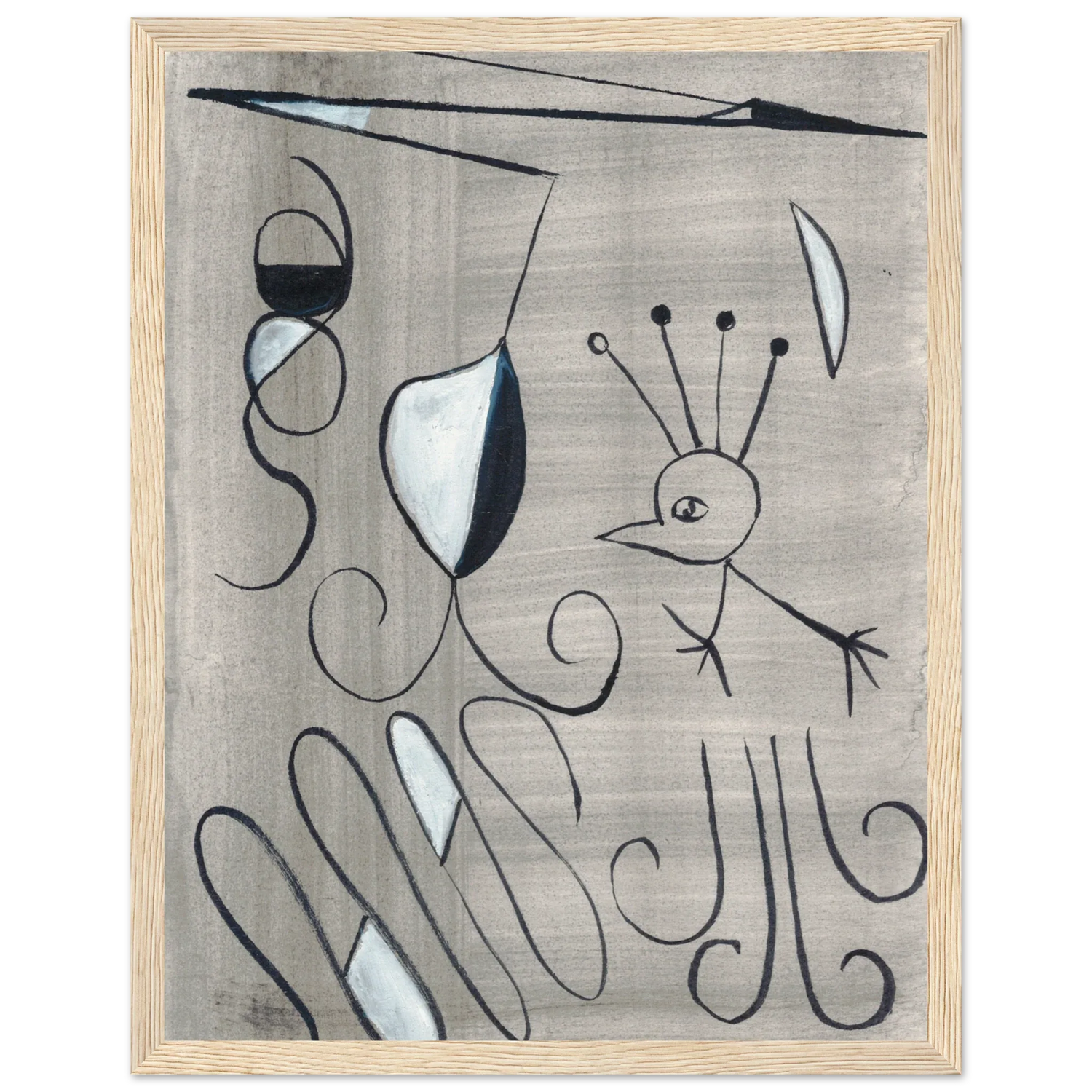 Affiche encadrée bois | Papier mat qualité musée | Aquarelle originale Laure Leprince - Laure Leprince - Artiste Peintre