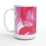 Mug en céramique blanche 44 cl Ruby Drift – Grand format, design et qualité durable - Laure Leprince - Artiste Peintre