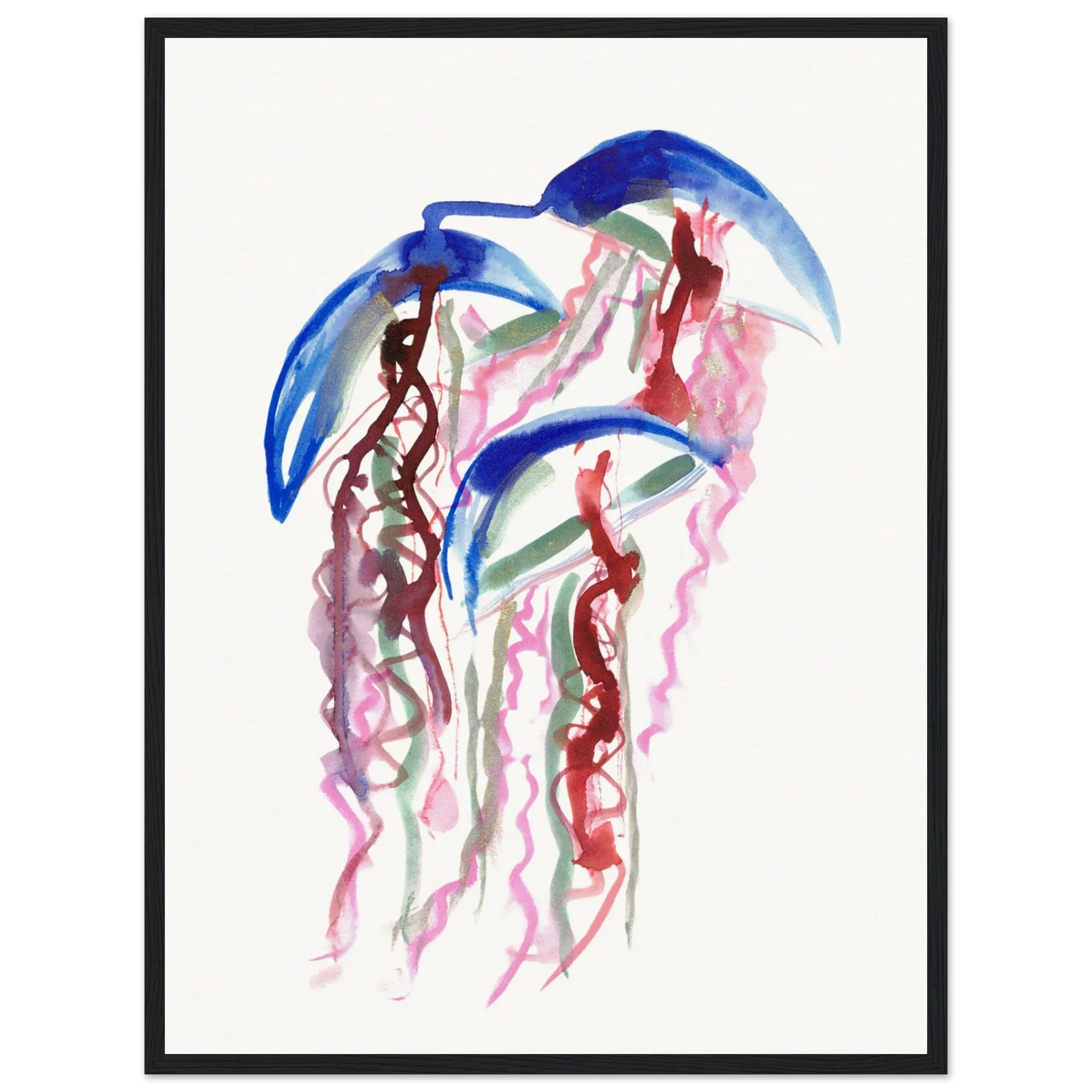Affiche Encadrée Museum-Quality Matte Paper Wooden Framed Coral Dance - Laure Leprince - Artiste Peintre