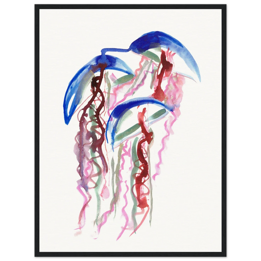 Affiche Encadrée Museum-Quality Matte Paper Wooden Framed Coral Dance - Laure Leprince - Artiste Peintre