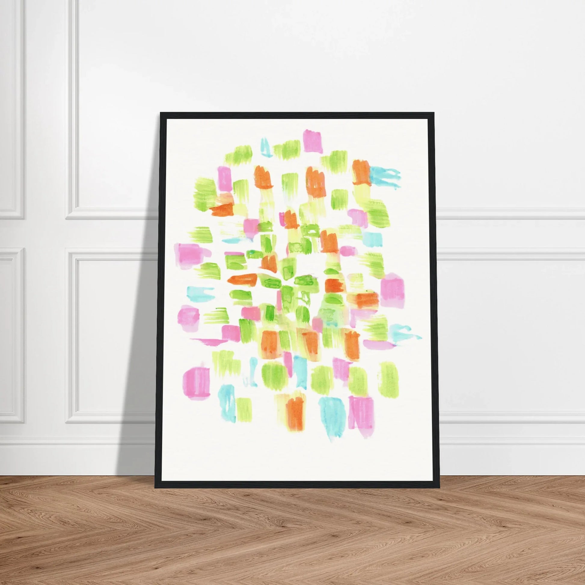 Affiche Encadrée Museum-Quality Matte Paper Wooden Framed Poste Pastel Mosaïc - Laure Leprince - Artiste Peintre