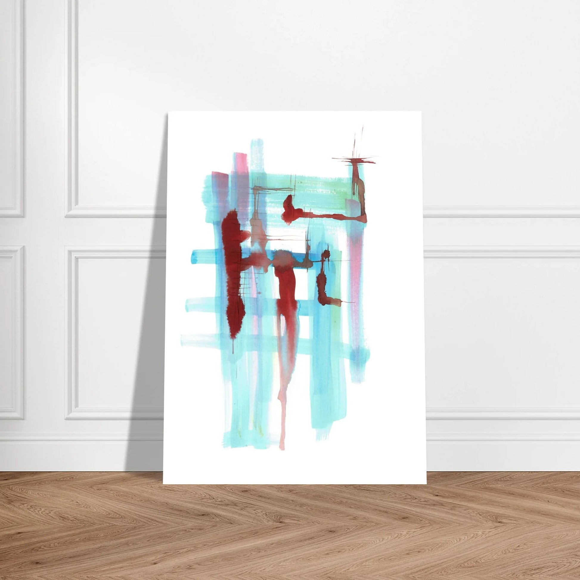 Affiche premium sur papier mat Structures Liquides – Art mural de qualité supérieure - Laure Leprince - Artiste Peintre