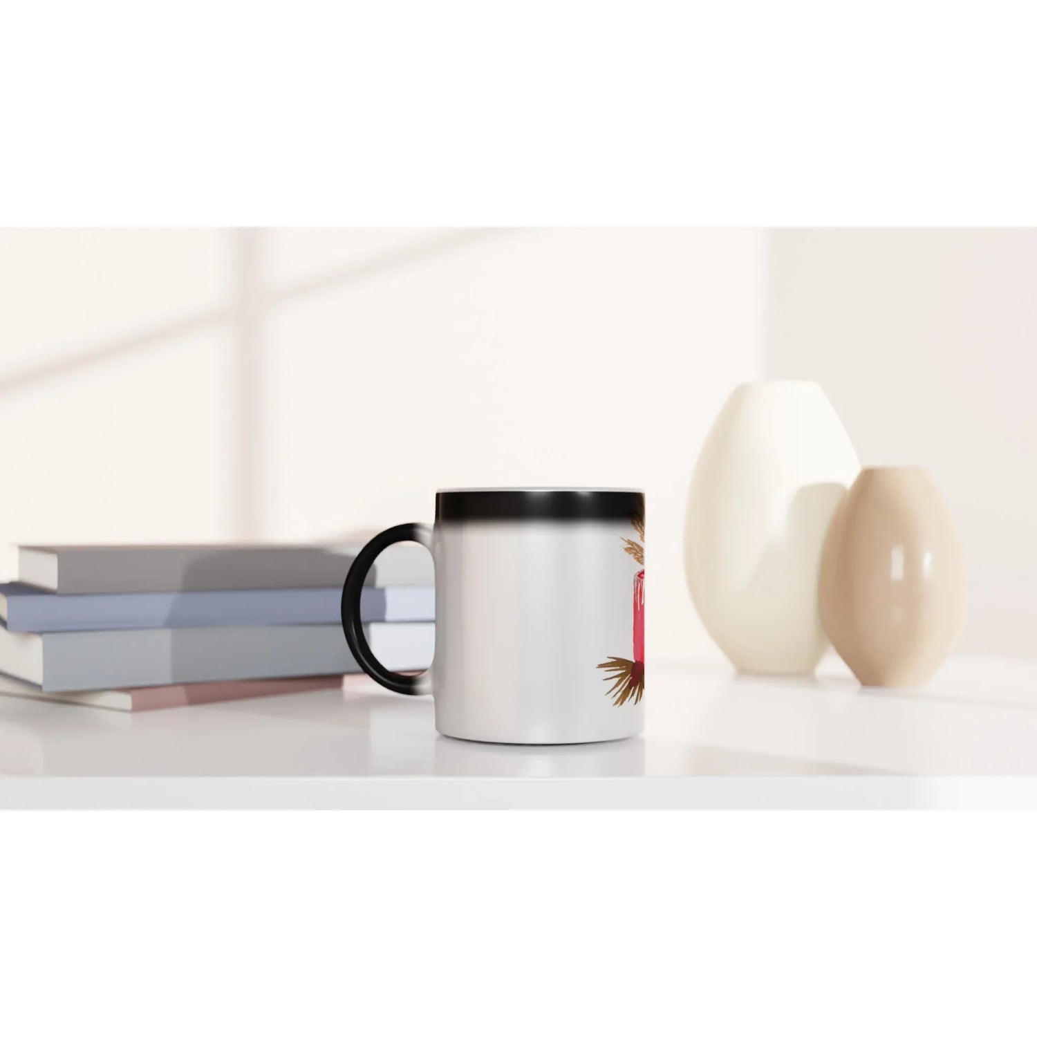 Mug magique en céramique 325 ml Bougie – Révèlez votre motif à la chaleur - Laure Leprince - Artiste Peintre