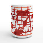 Mug en céramique blanche 44 Solar Frame – Grand format, design et qualité durable - Laure Leprince - Artiste Peintre