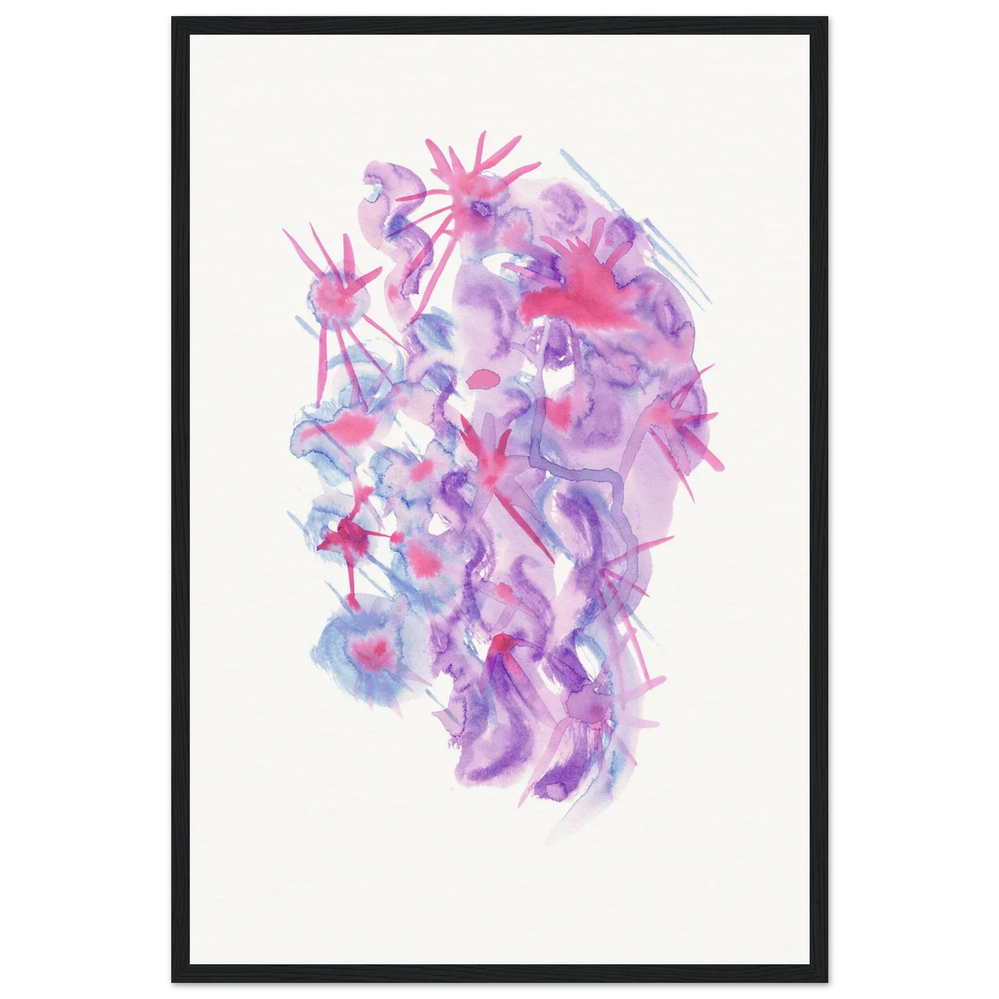 Affiche Encadrée Museum-Quality Matte Paper Wooden Framed Nebuleuse Pourpre - Laure Leprince - Artiste Peintre