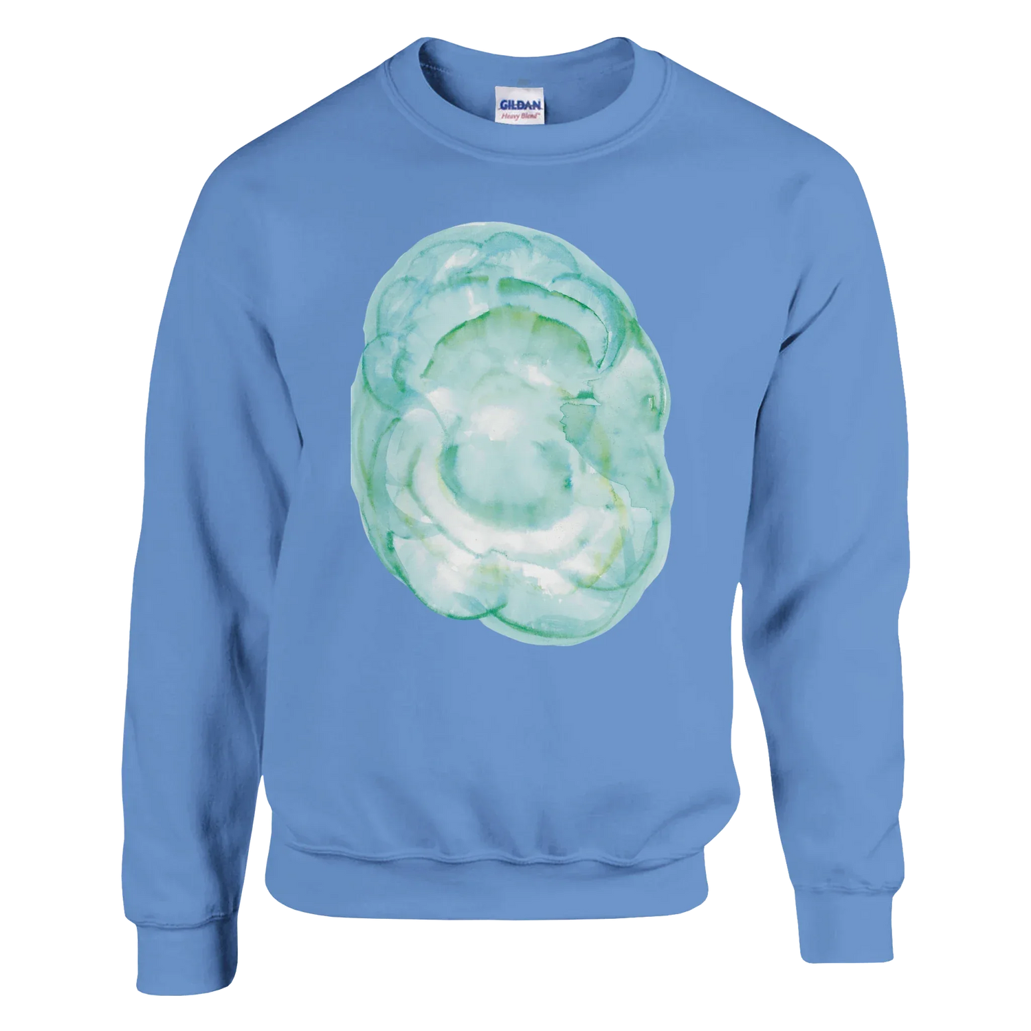 Sweatshirt Unisexe Classique Aqua Bloom – Impression Artistique Multicolore - Laure Leprince - Artiste Peintre