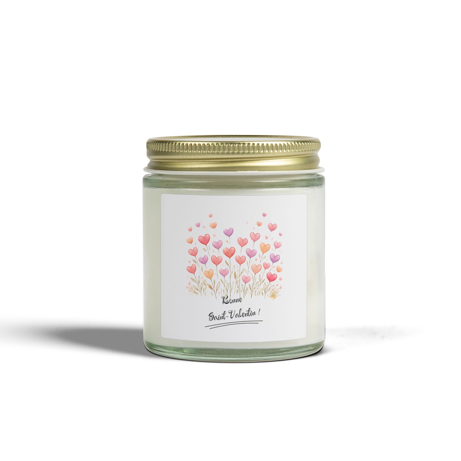 Valentine’s Coconut Apricot Scented Candle (4oz/9oz) Bonne Saint Valentin