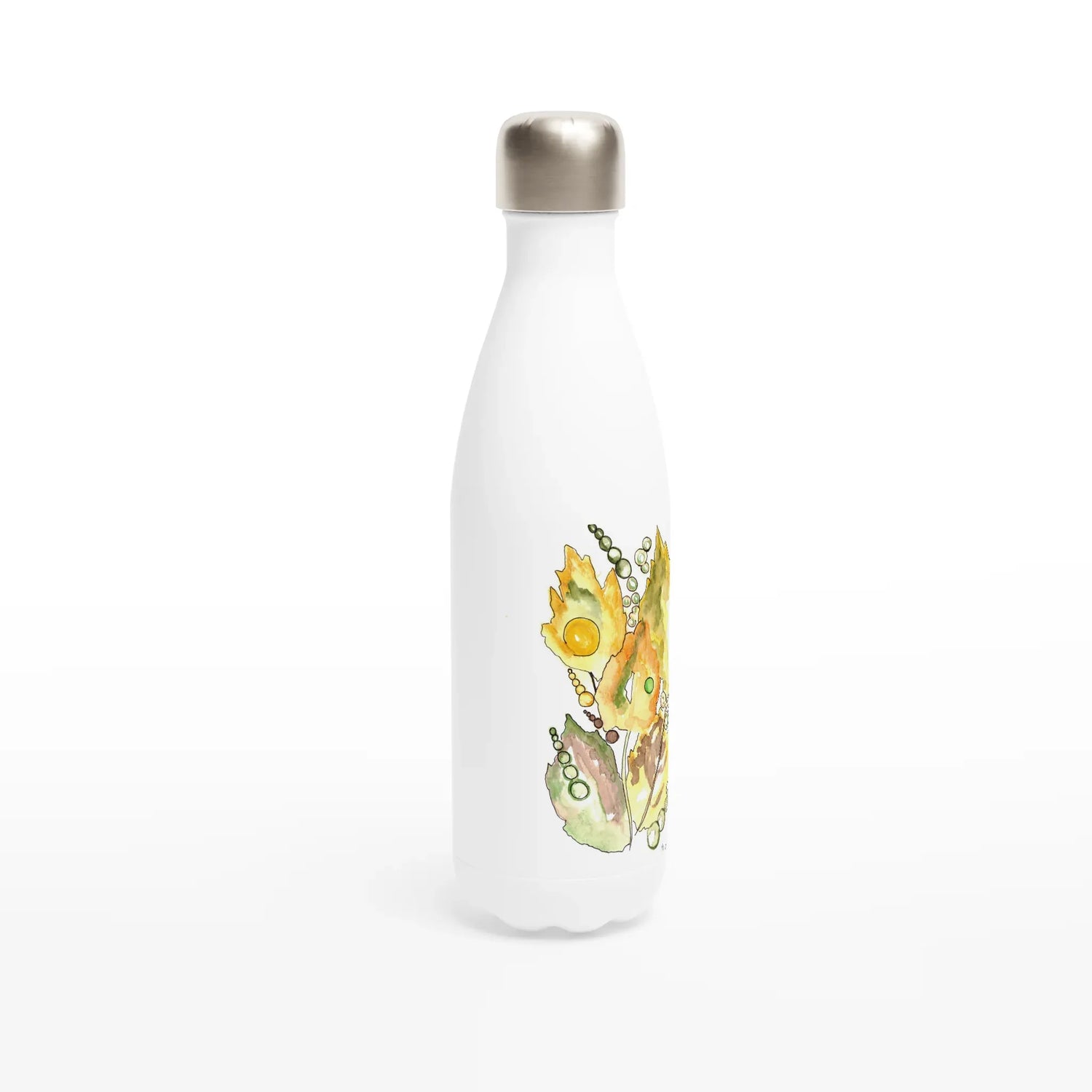 Bouteille isotherme en acier inoxydable 500 ml Feuillaison – Design artistique exclusif - Laure Leprince - Artiste Peintre