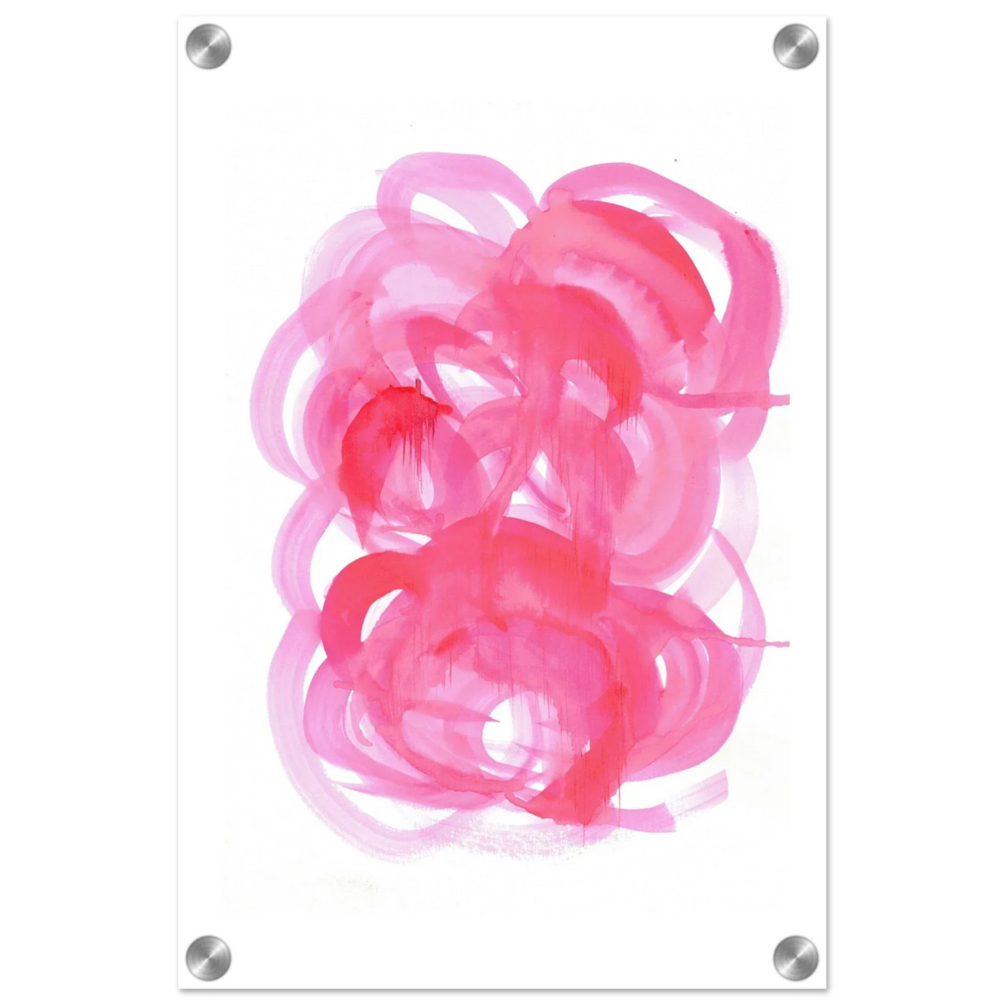 Impresion sur acrylique brillante Ruby Drift | Art contemporain par Laure Leprince - Laure Leprince - Artiste Peintre