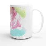 Mug en céramique blanche 44 cl Aurore Pastel – Grand format, design et qualité durable - Laure Leprince - Artiste Peintre
