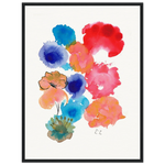 Museum-Quality Matte Paper Wooden Framed Poster Floraison pop - Laure Leprince - Artiste Peintre