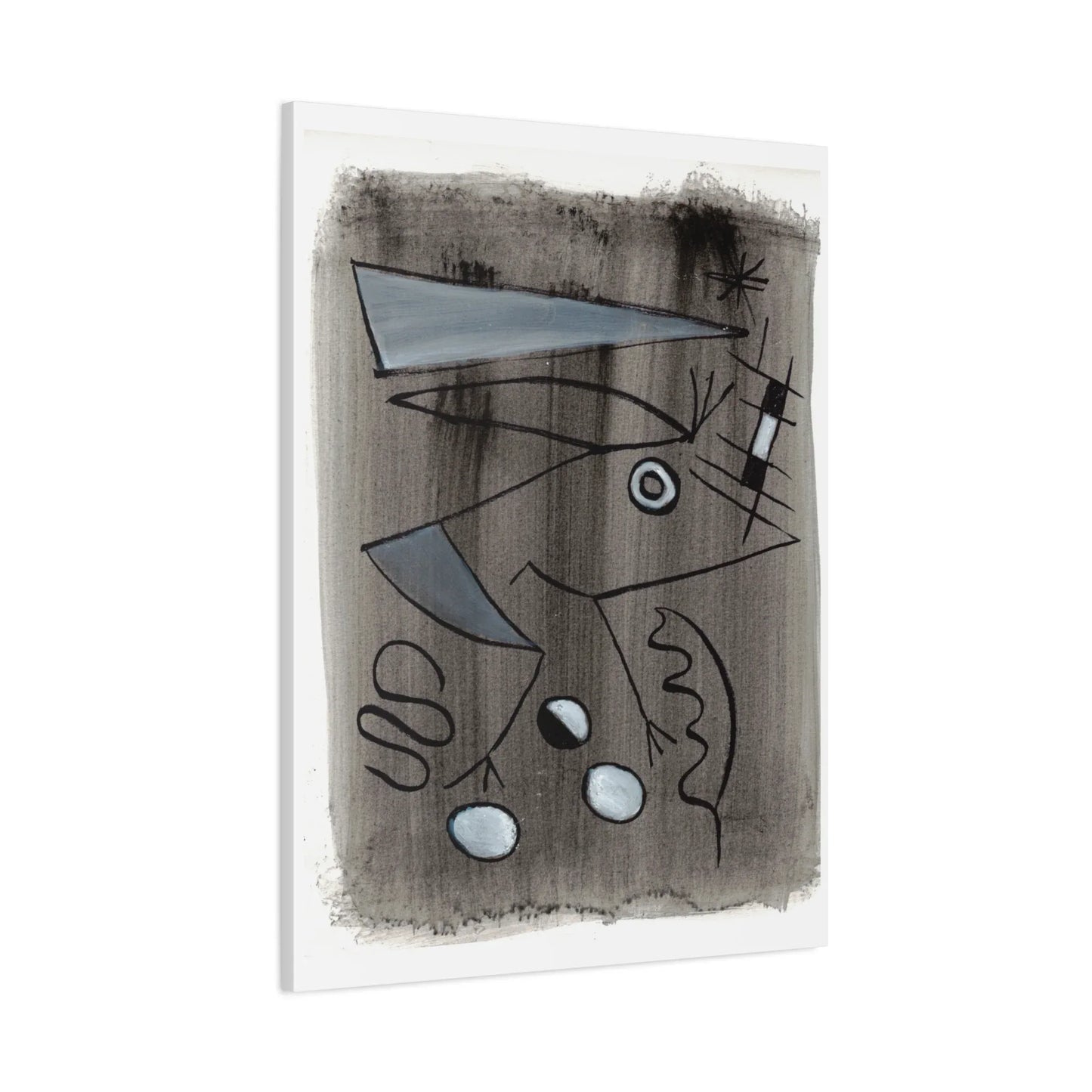 Abstract La Naissance Brushstroke Canvas Print — Modern Coastal Wall Art - Laure Leprince - Artiste Peintre
