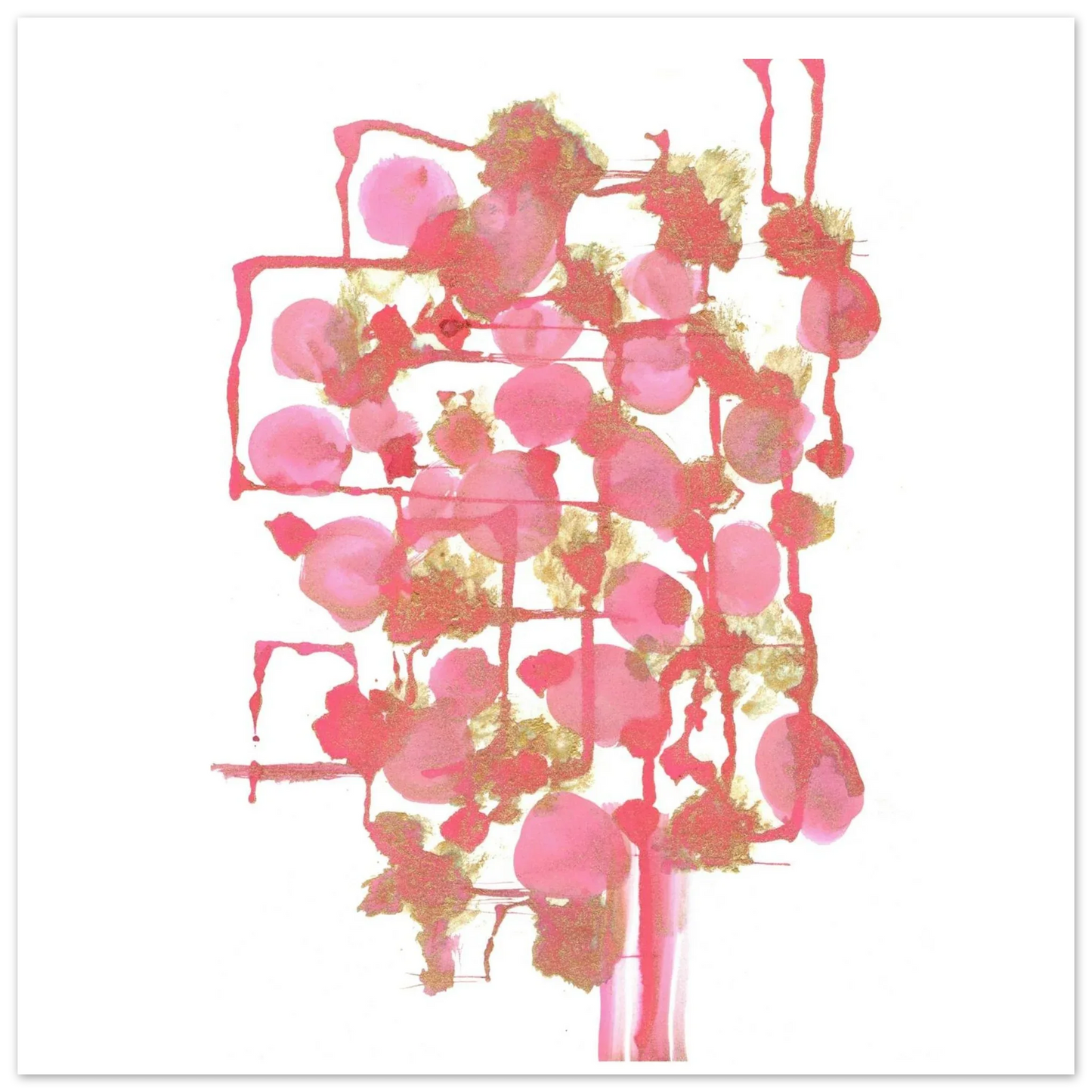 Premium Matte Paper Poster Aquarelle Originale RDJ3-11 - Laure Leprince - Artiste Peintre