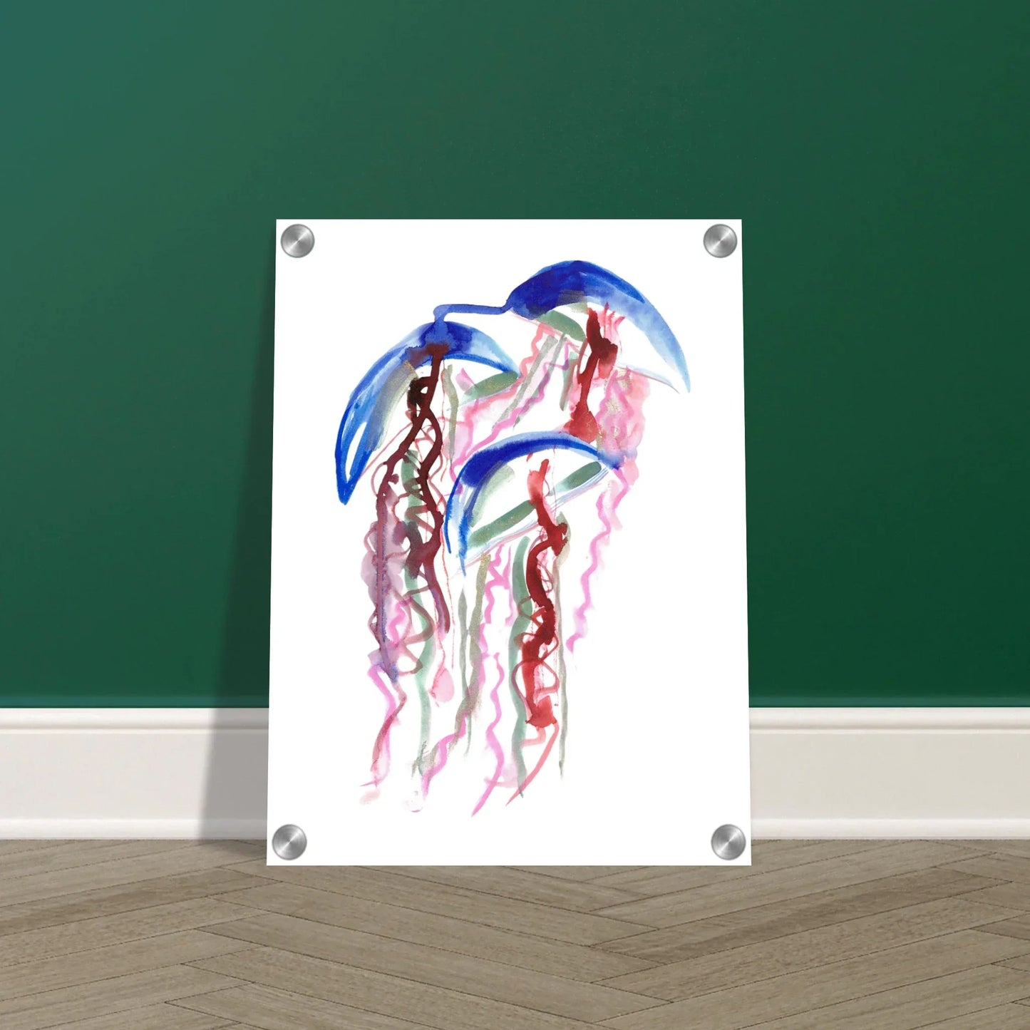 impression sur acrylique brillant Coral Dance contemporain par Laure Leprince - Laure Leprince - Artiste Peintre