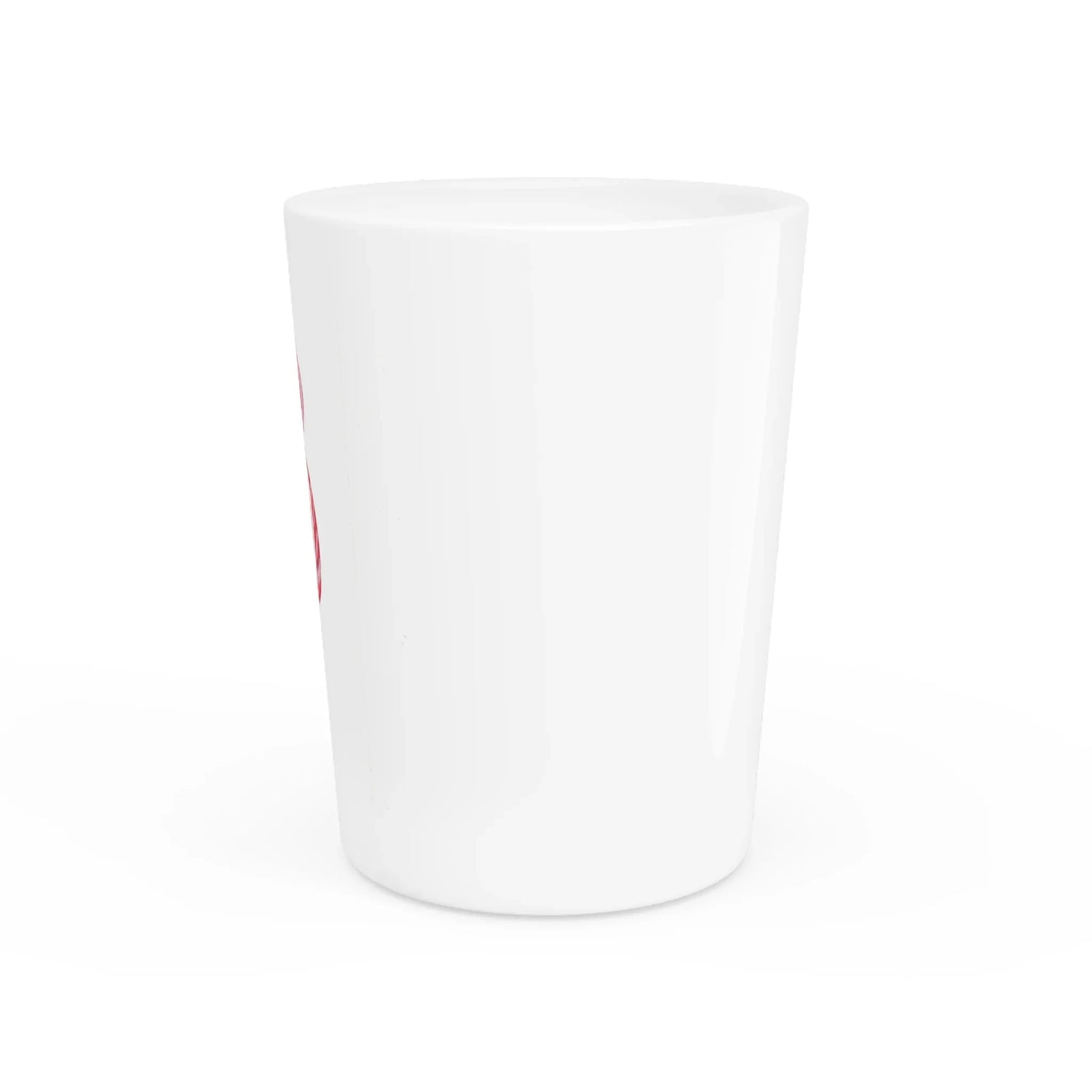 Red & Blue Abstract Art Shot Glass - Laure Leprince - Artiste Peintre