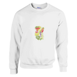 Sweatshirt Unisexe Classique Eclosion Chromatique – Impression Artistique Multicolore | Premium Cotton Blend - Laure Leprince - Artiste Peintre
