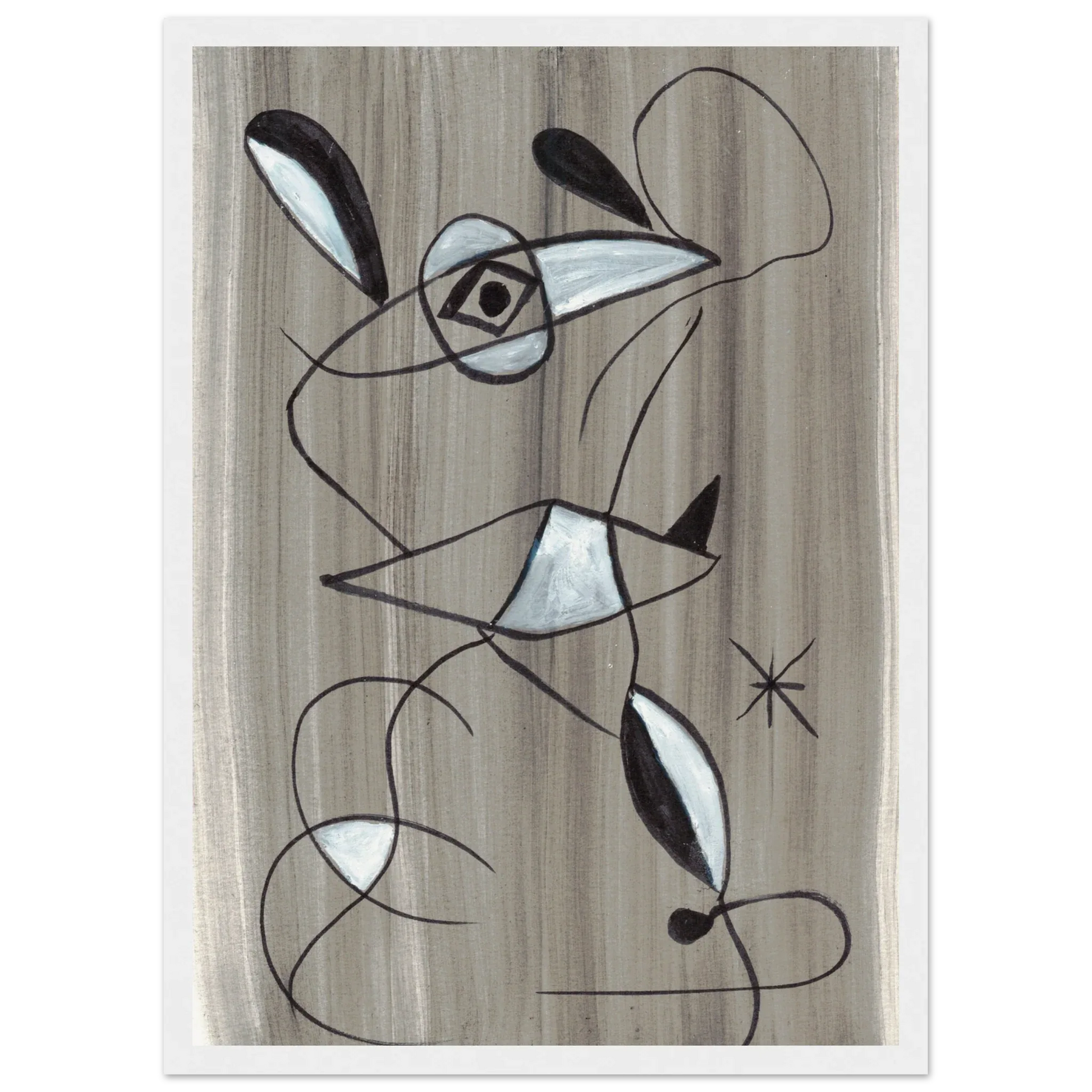 Affiche encadrée bois | Papier mat qualité musée | Aquarelle originale Laure Leprince - Laure Leprince - Artiste Peintre