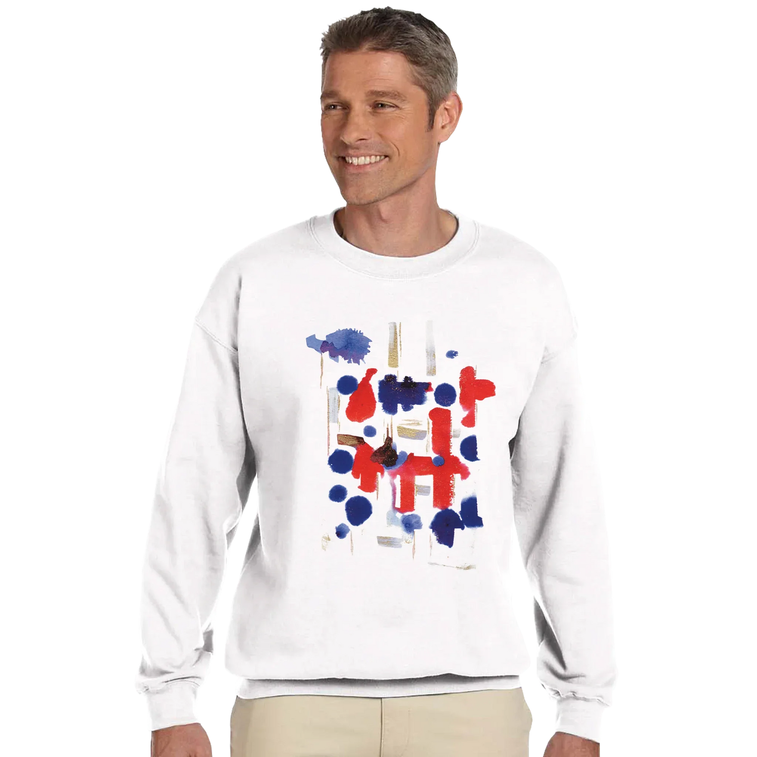 Sweatshirt Unisexe Premium Structure Carmione – Art abstrait par Laure Leprince - Laure Leprince - Artiste Peintre