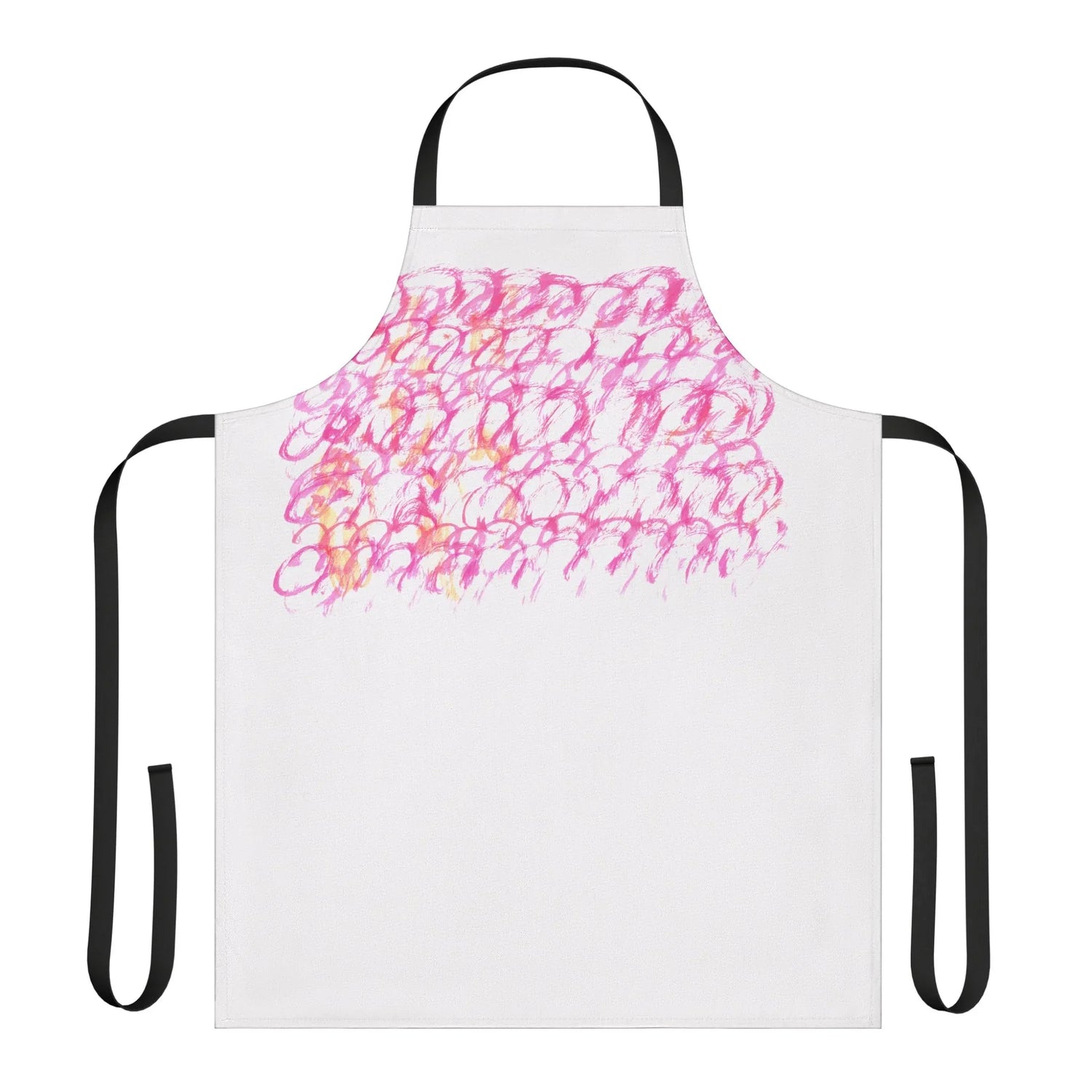 Abstract Apron Pink Waves – Artistic Kitchen Chef Gift - Laure Leprince - Artiste Peintre