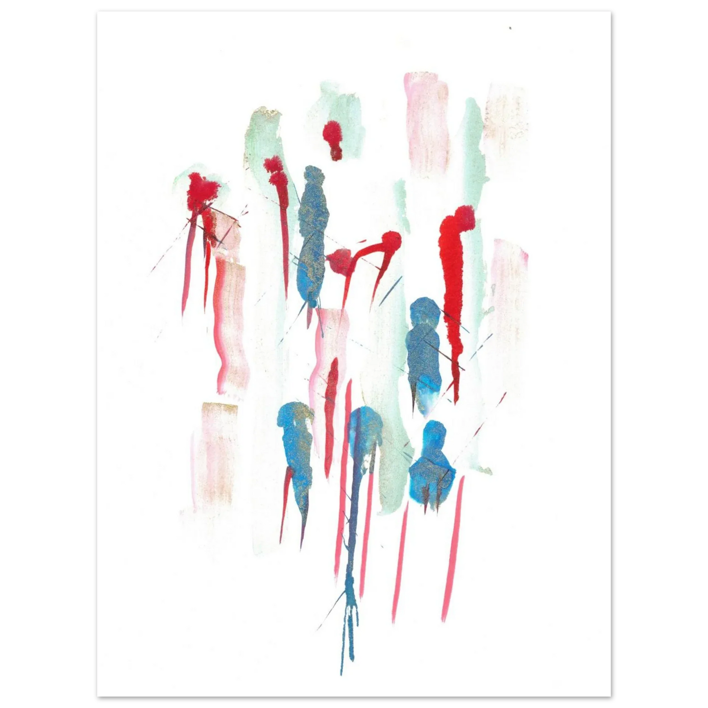 Premium Matte Paper Poster Aquarelle Originale RDJ3-9 - Laure Leprince - Artiste Peintre