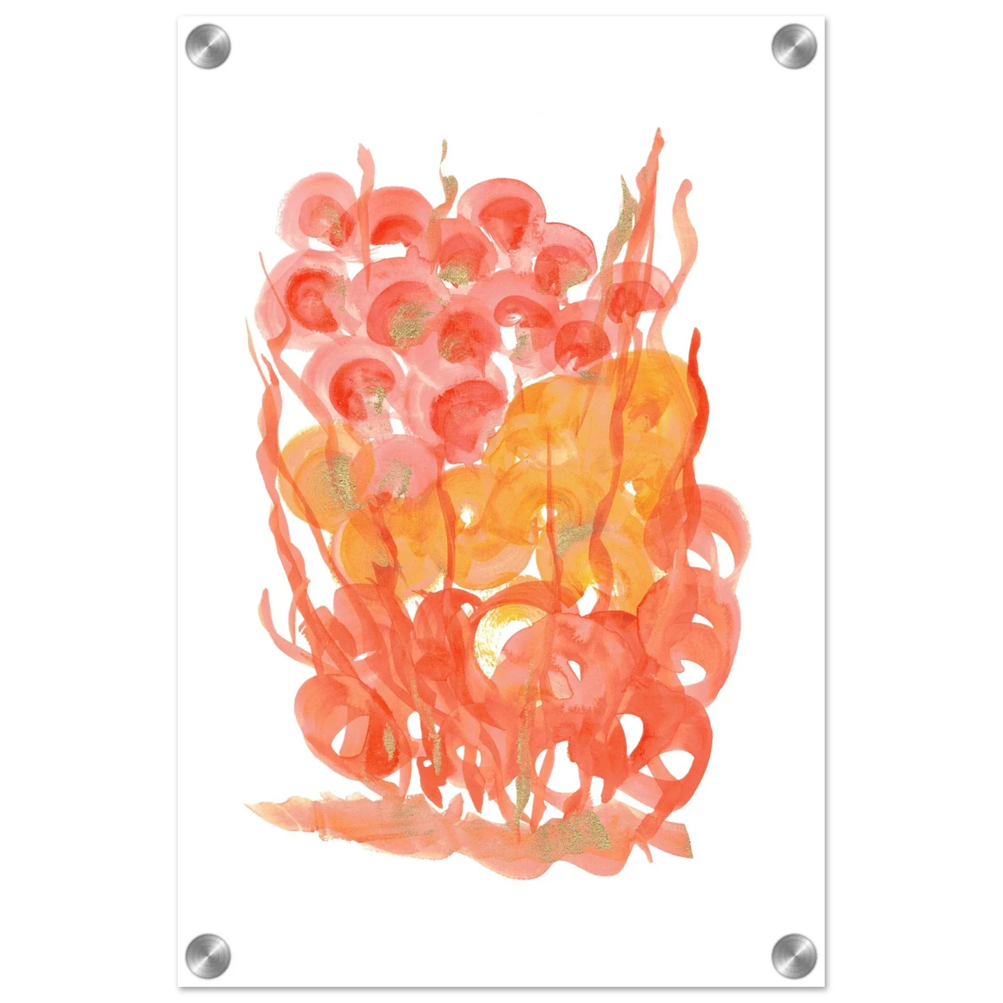 Impression sur acrylique brillante Sunrice Flora| Art contemporain par Laure Leprince - Laure Leprince - Artiste Peintre