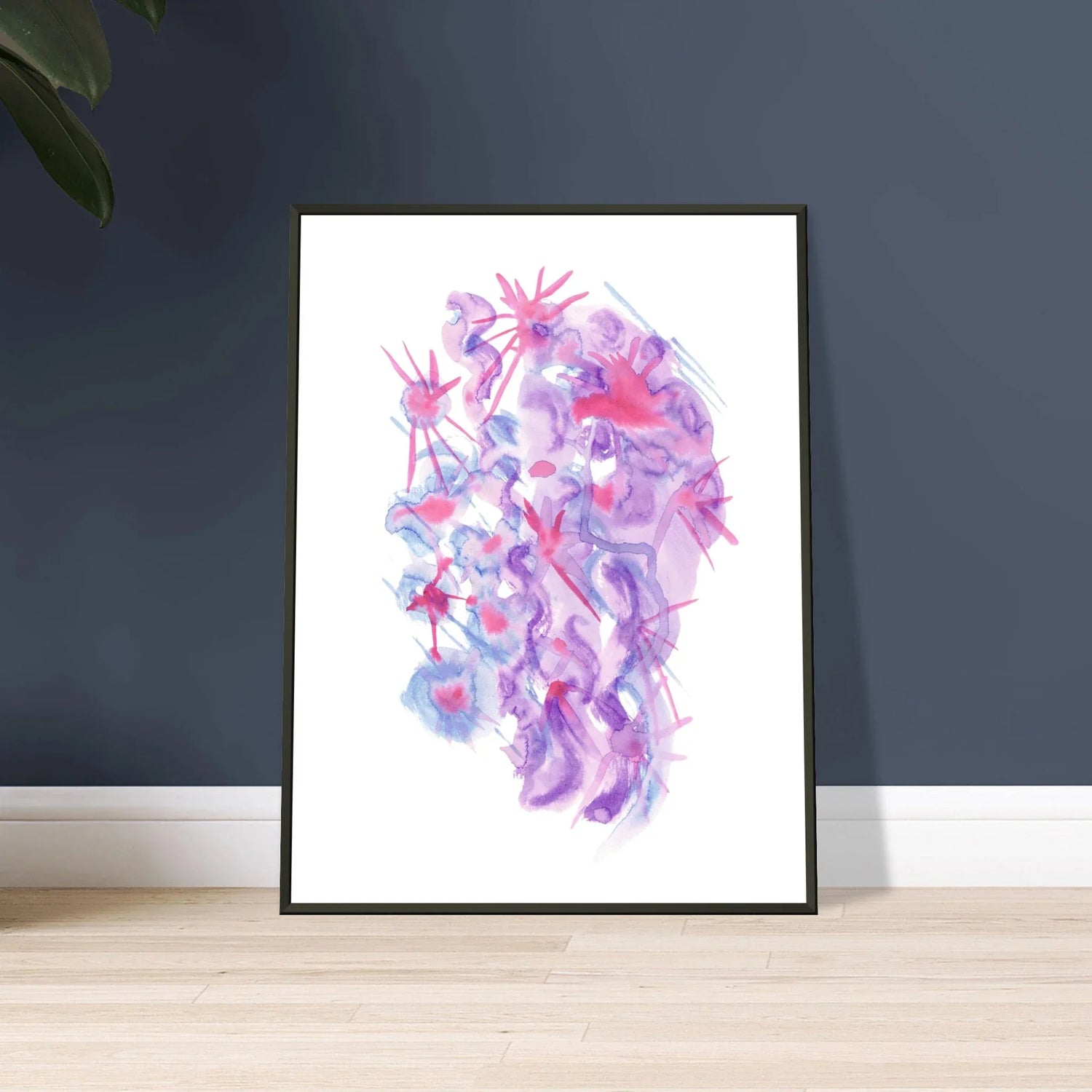 Classic Semi-Glossy Paper Metal Framed Poste Nebuleuse Pourpre - Laure Leprince - Artiste Peintre