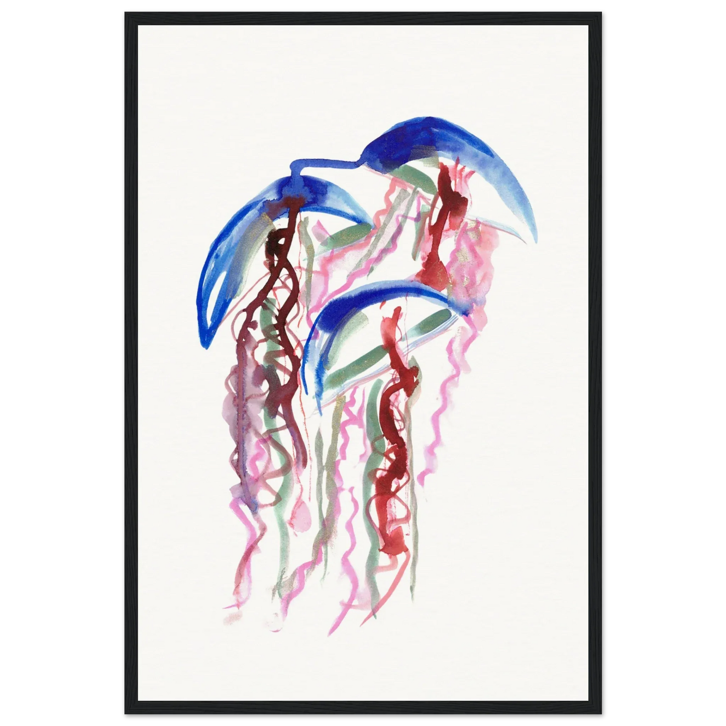 Affiche Encadrée Museum-Quality Matte Paper Wooden Framed Coral Dance - Laure Leprince - Artiste Peintre