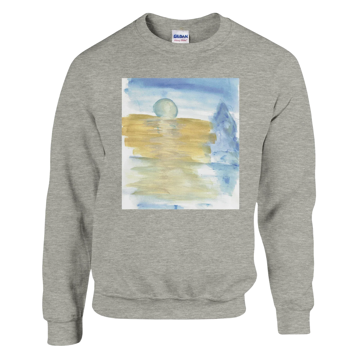 Sweatshirt Unisexe Classique Blue Horizon – Impression Artistique Multicolore - Laure Leprince - Artiste Peintre